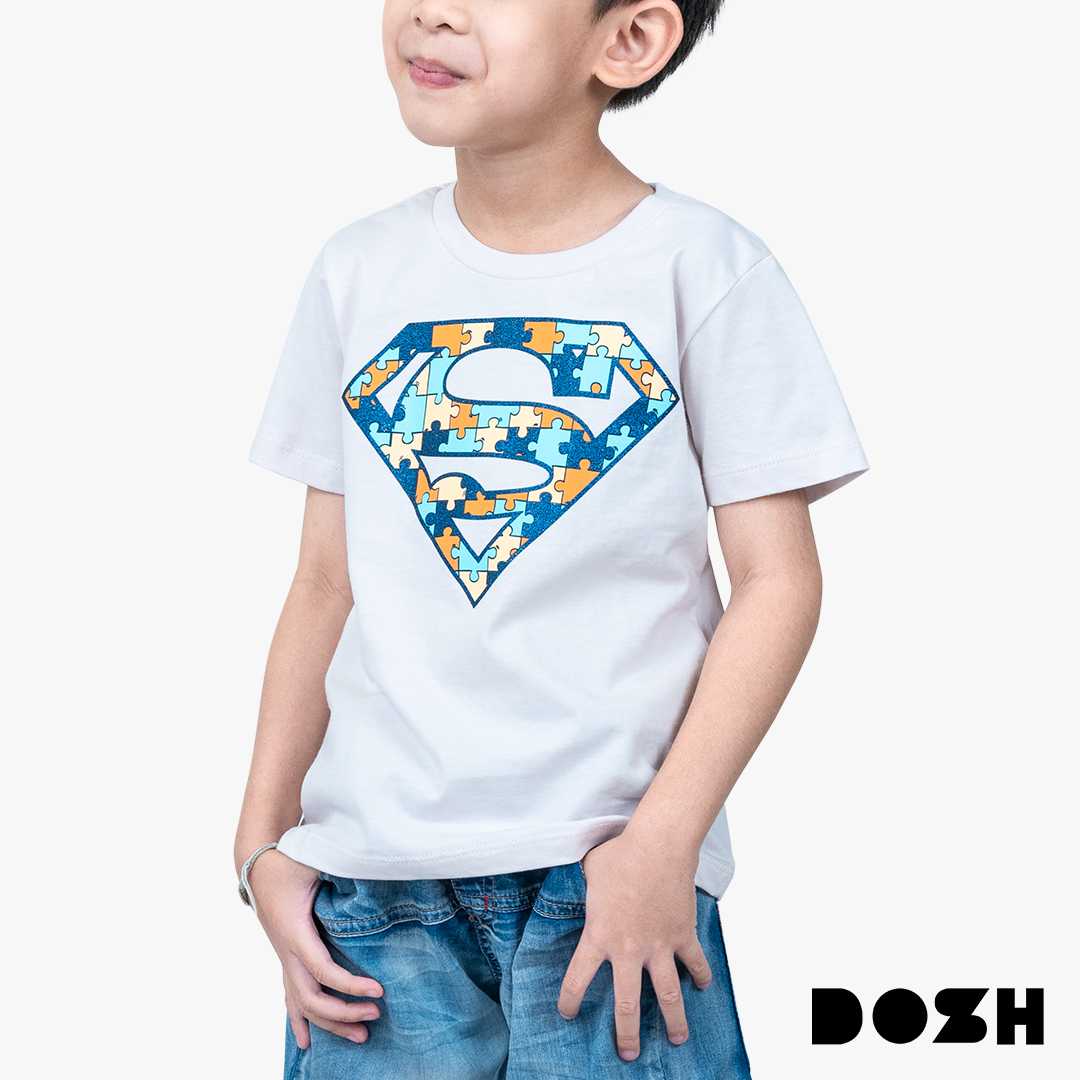 DOSH BOYS T-SHIRTS SUPERMAN เสื้อยืดคอกลม แขนสั้น เด็กผู้ชาย DSBT5130-GY