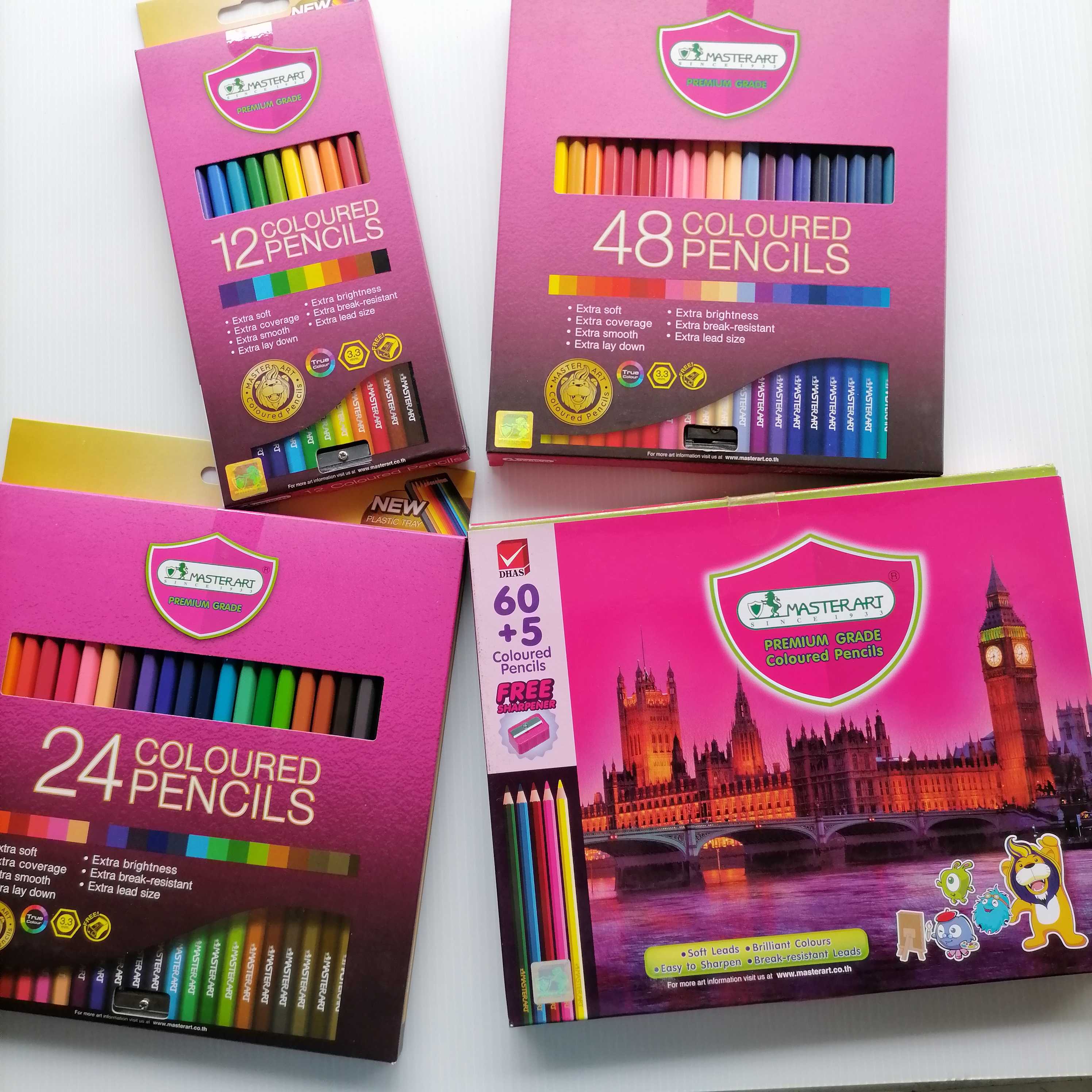ดินสอสี มาสเตอร์อาร์ต 12,24,48,60สี