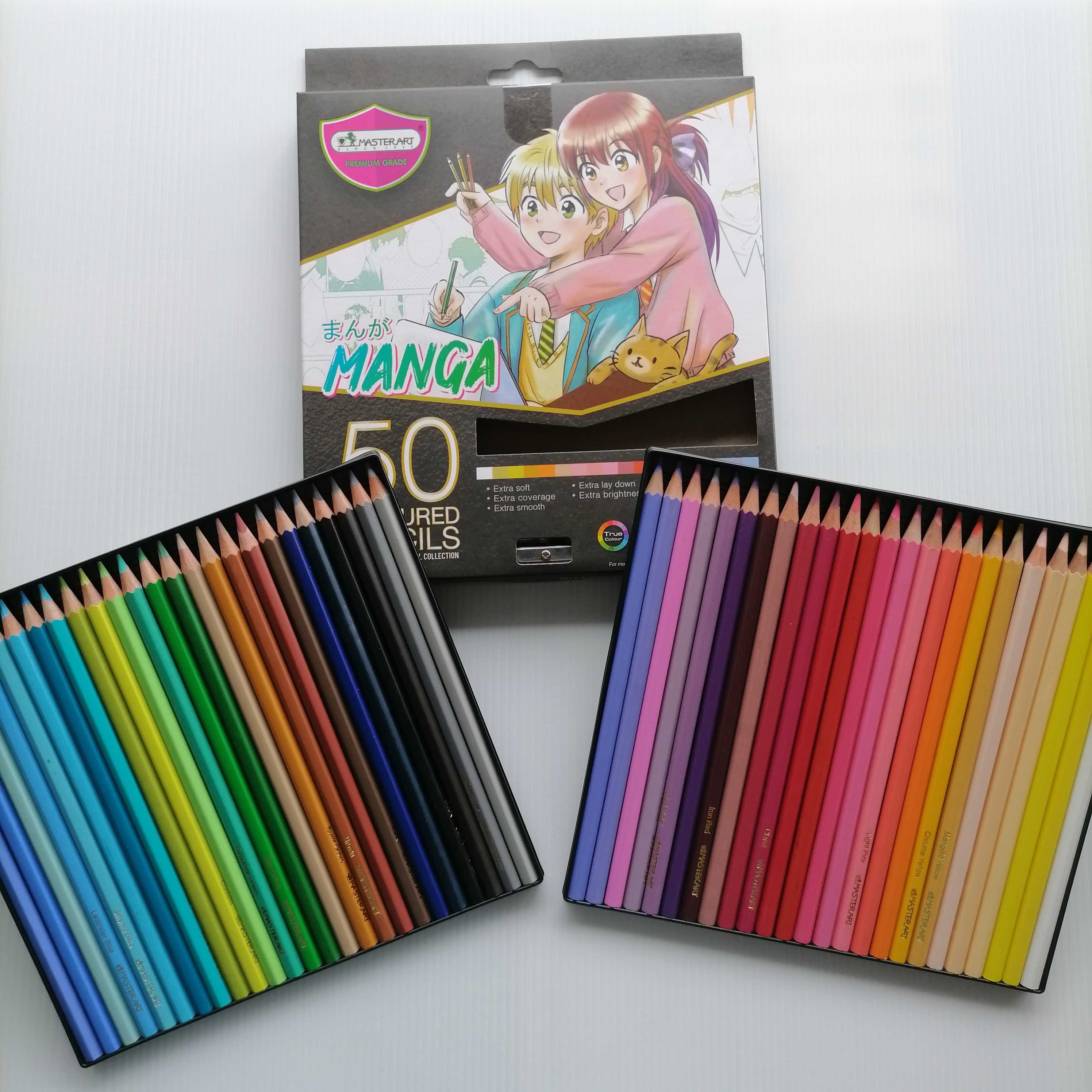 ดินสอสี มาสเตอร์​อาร์ต​ มังงะ 50 สี