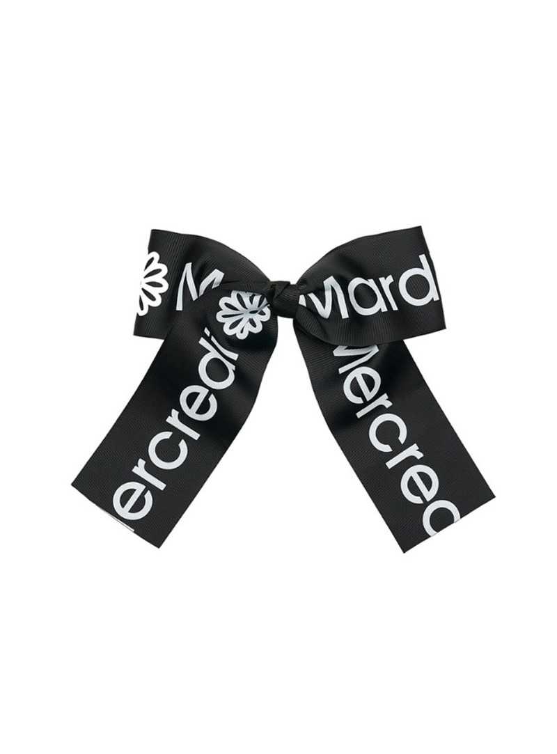 (pre,รวมส่ง) HAIR CLIP LOGO RIBBON /Mardi Mecredi