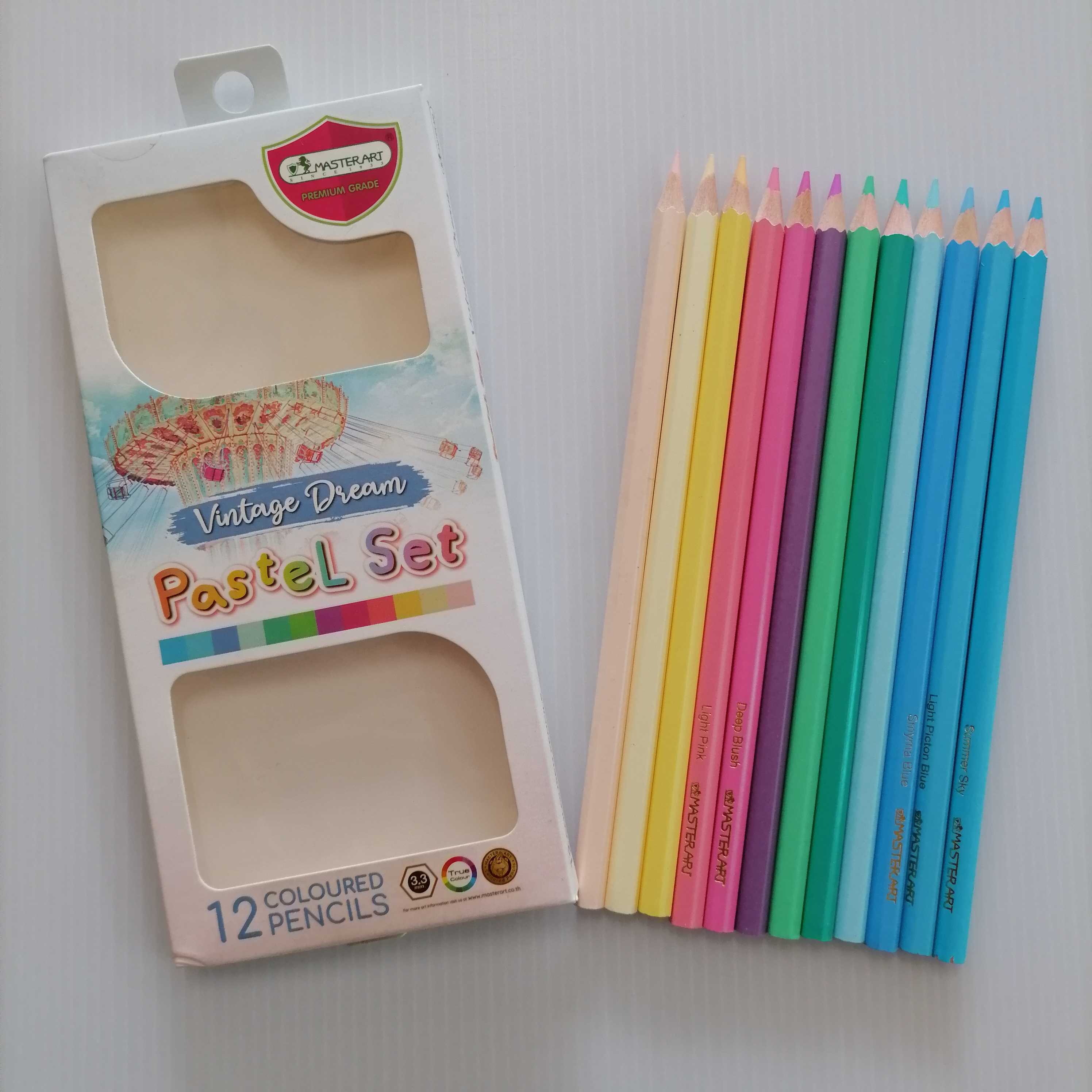 ดินสอสีพาสเทล มาสเตอร์อาร์ต 12 สี