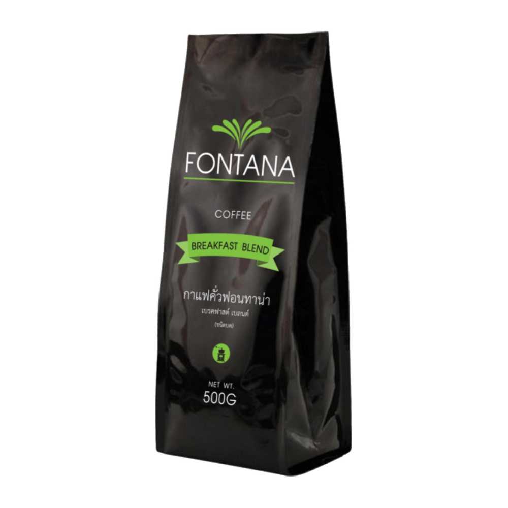 เมล็ดกาแฟคั่ว Fontana Coffee Breakfast Blend 500g