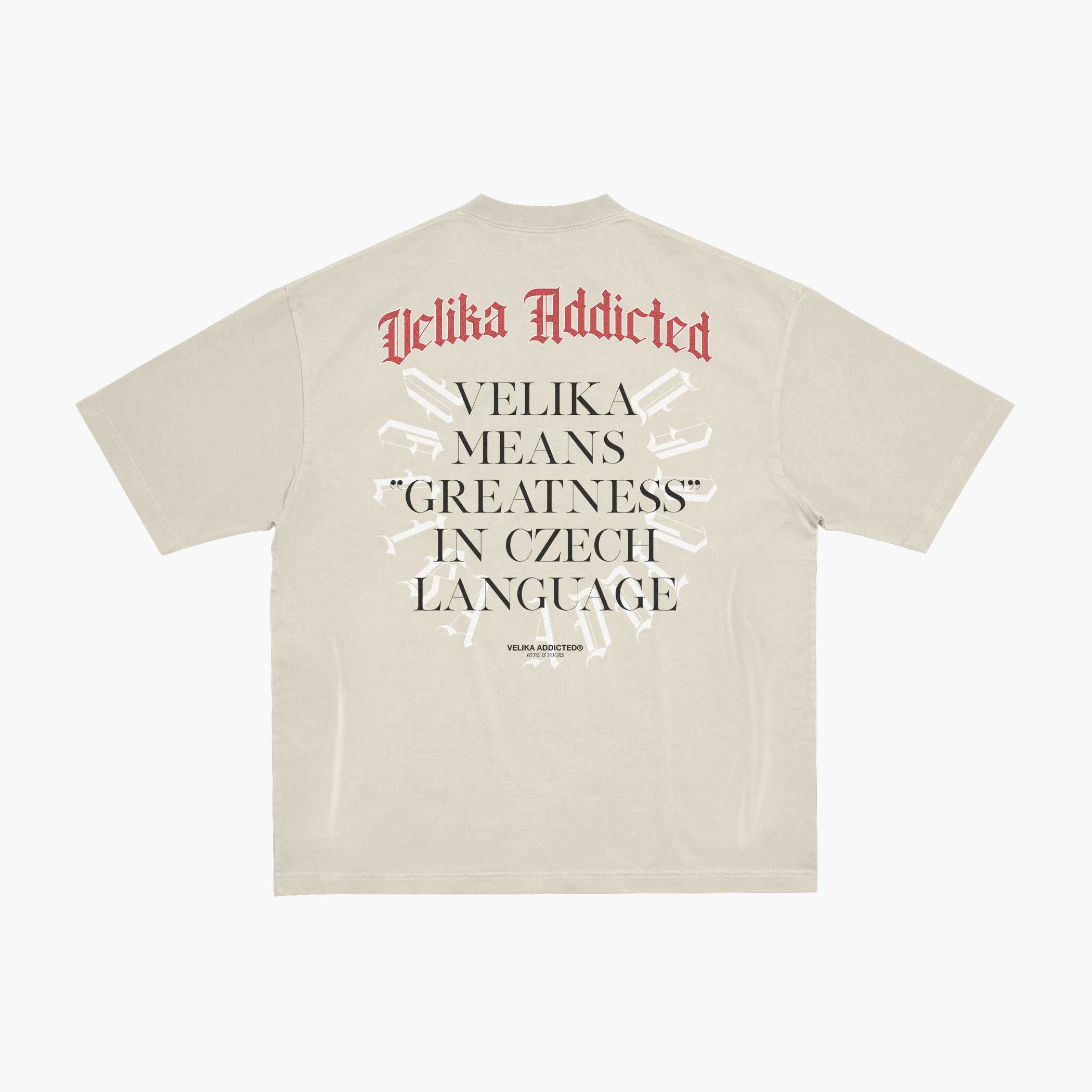 GREATNESS Oversize T-Shirt [Beige]