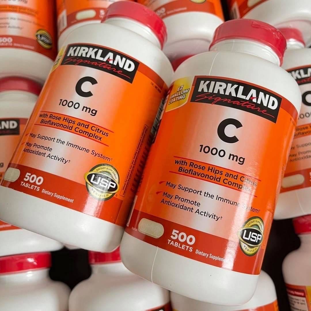 Kirkland Signature Vitamin C 1000 mg. 500 เม็ด