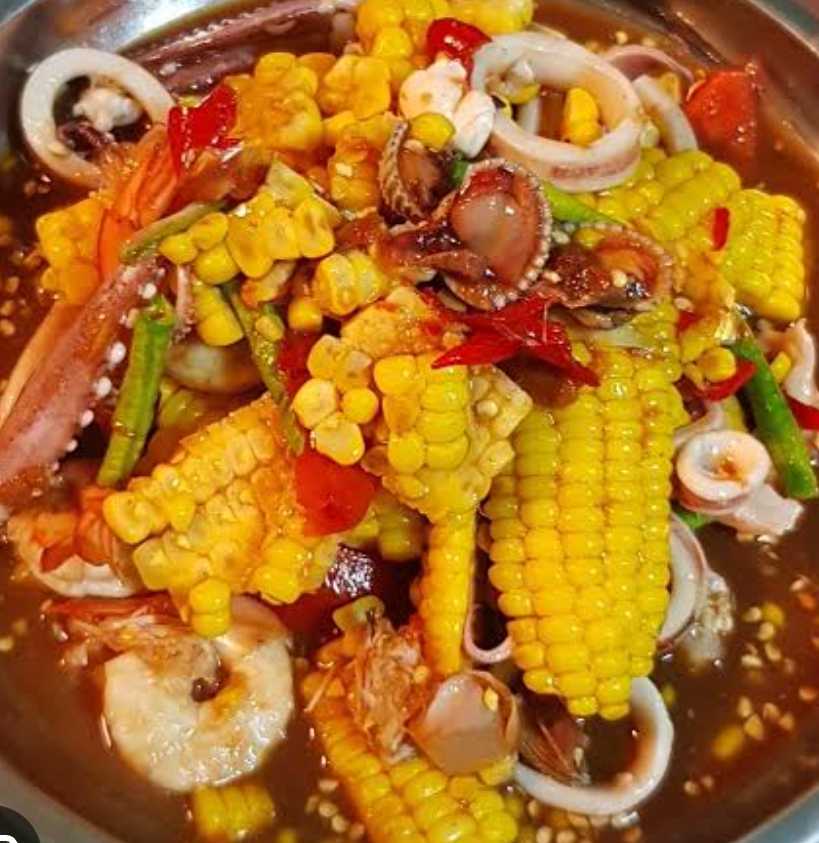 ตำข้าวโพดทะเล
