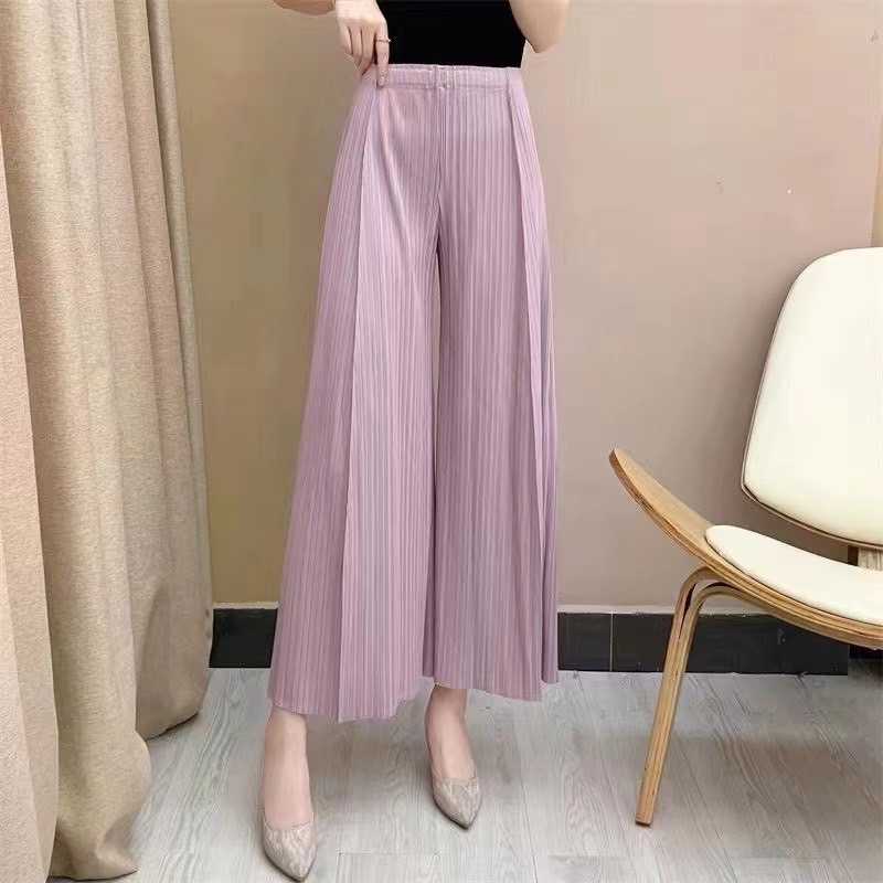 PleatByNisa (พร้อมส่ง) กางเกงอัดพลีท P1676