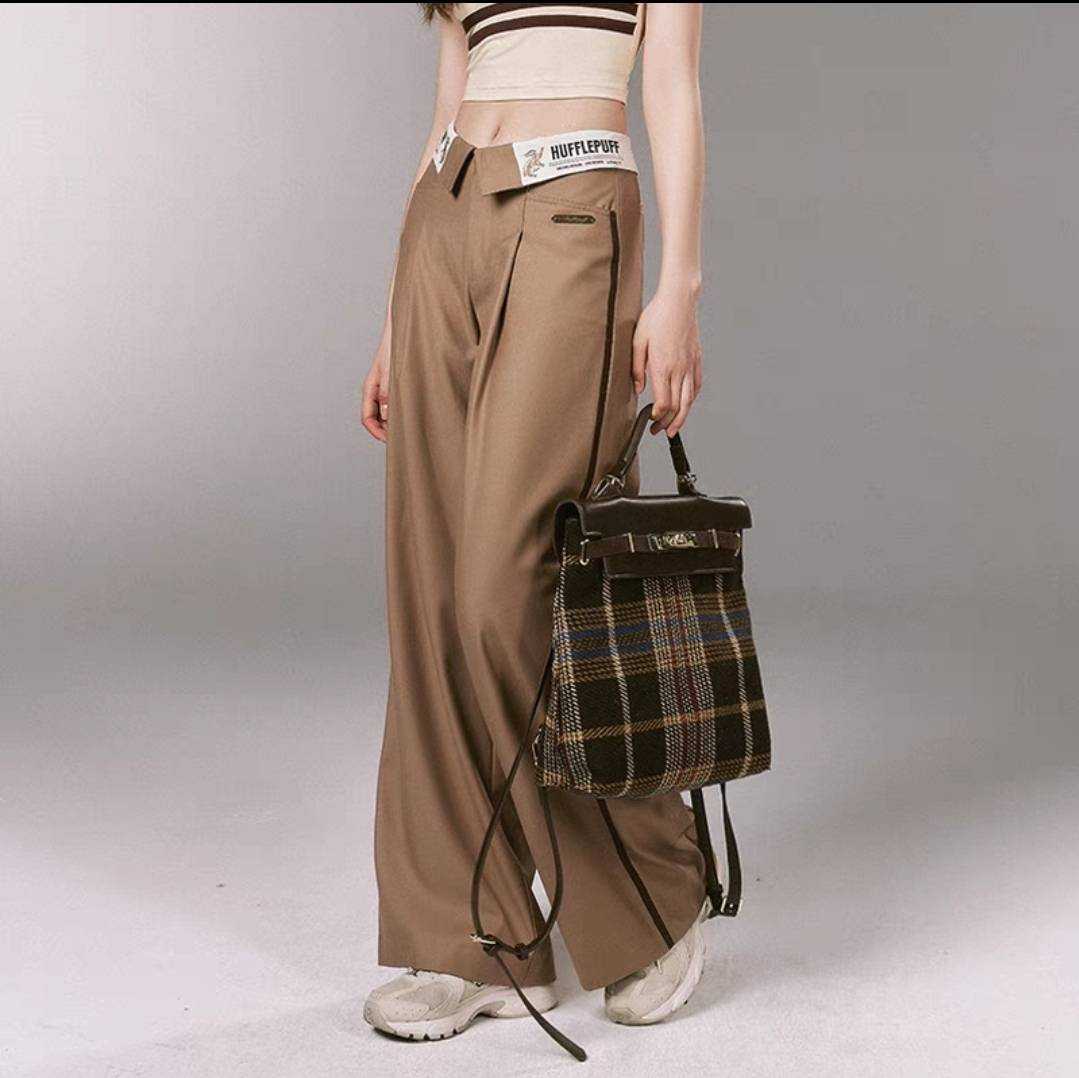 (Pre-order)Kyouko x Harry Potter กางเกงขากว้างเอวสูง ขอบพับ แฮร์รี่พอตเตอร์ ลิขสิทธิ์แท้