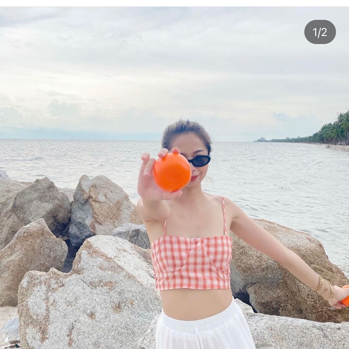 Mini Scott Crop สีส้ม