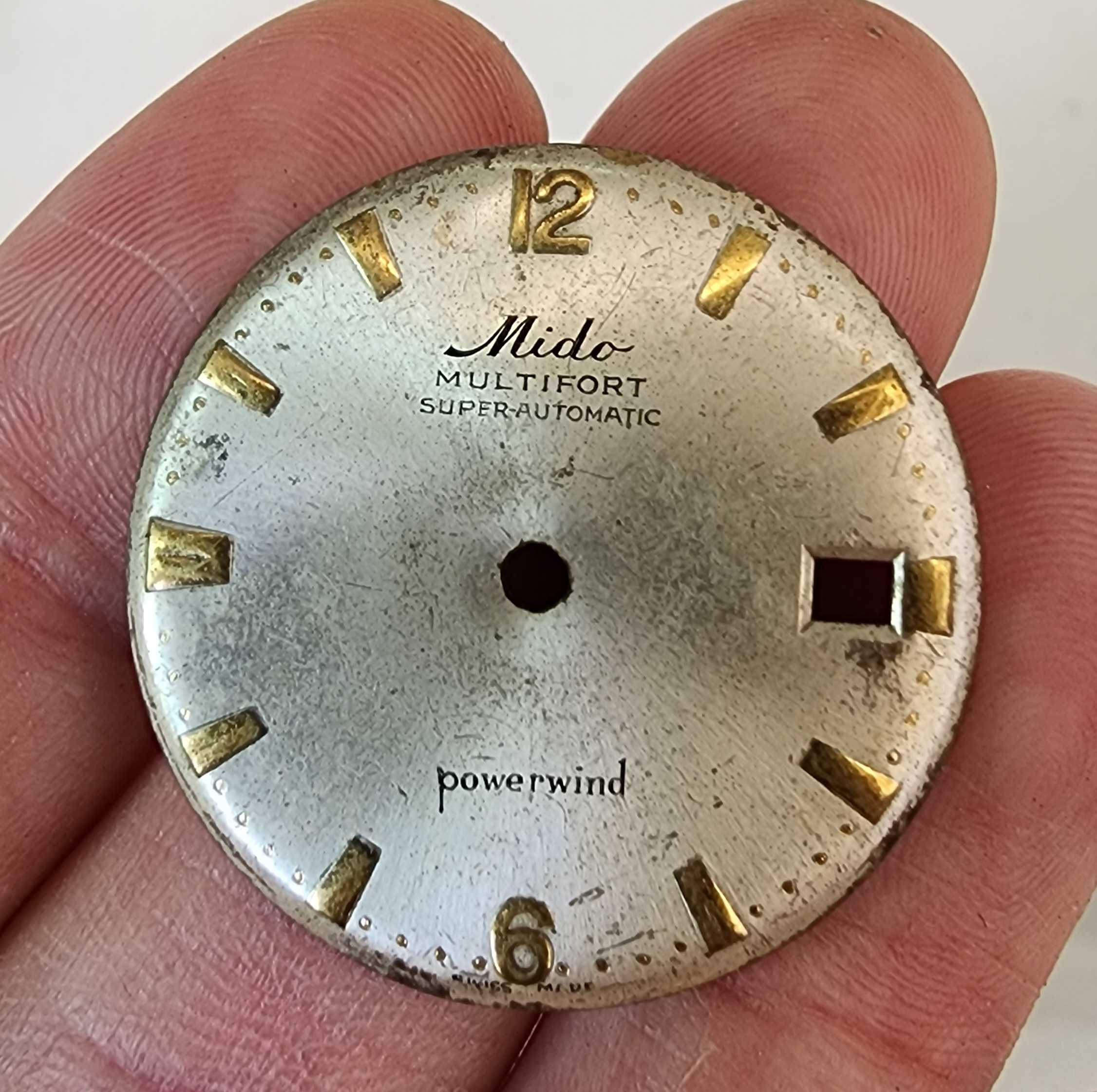 หน้าปัด นาฬิกา Mido Multifort SuperAutomatic สภาพดี Swiss Made  รุ่นเก่า หายาก น่าสะสม