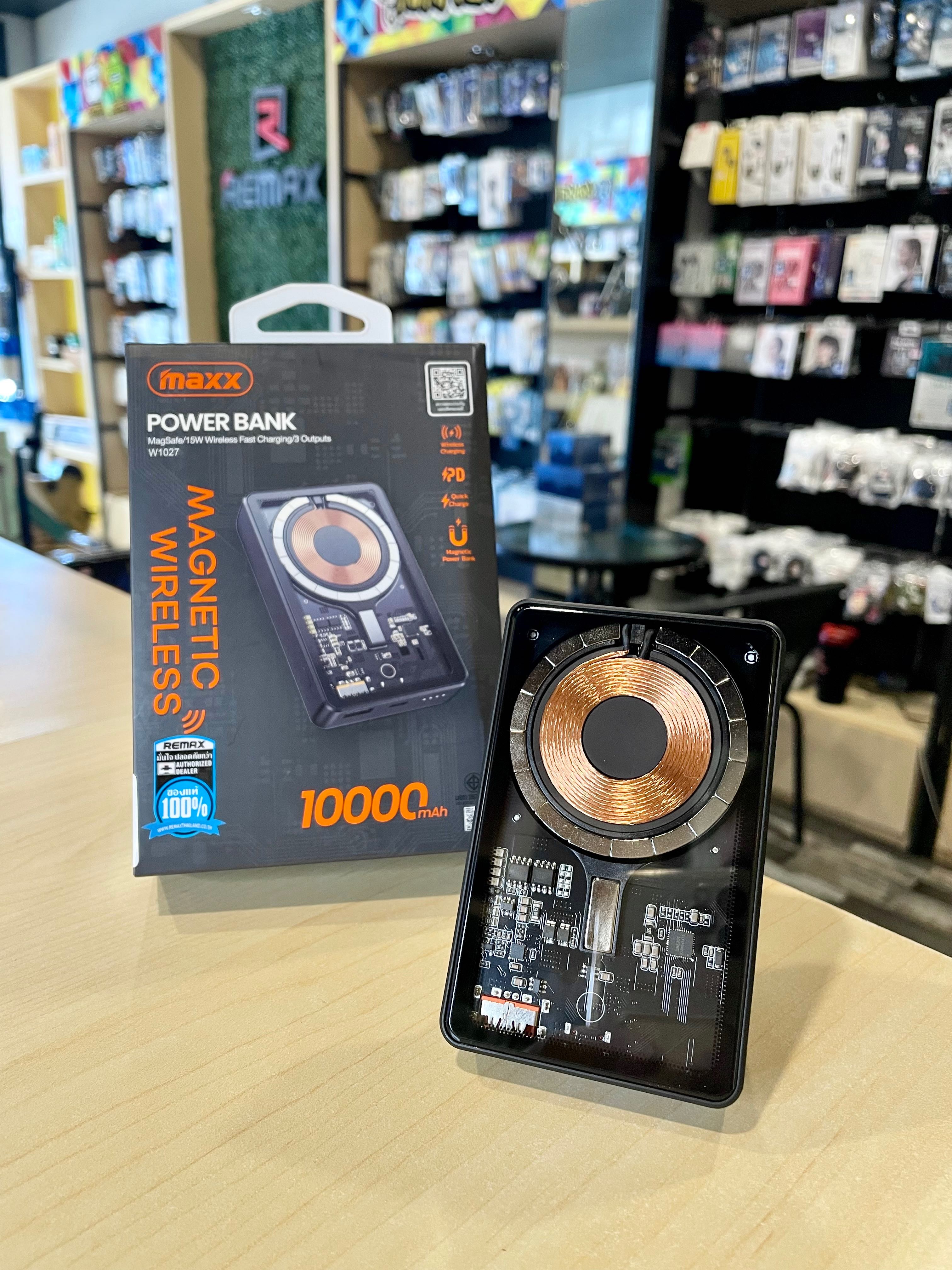 เพาเวอร์แบงค์ 10000mAh แบบ Wireless Magnetic