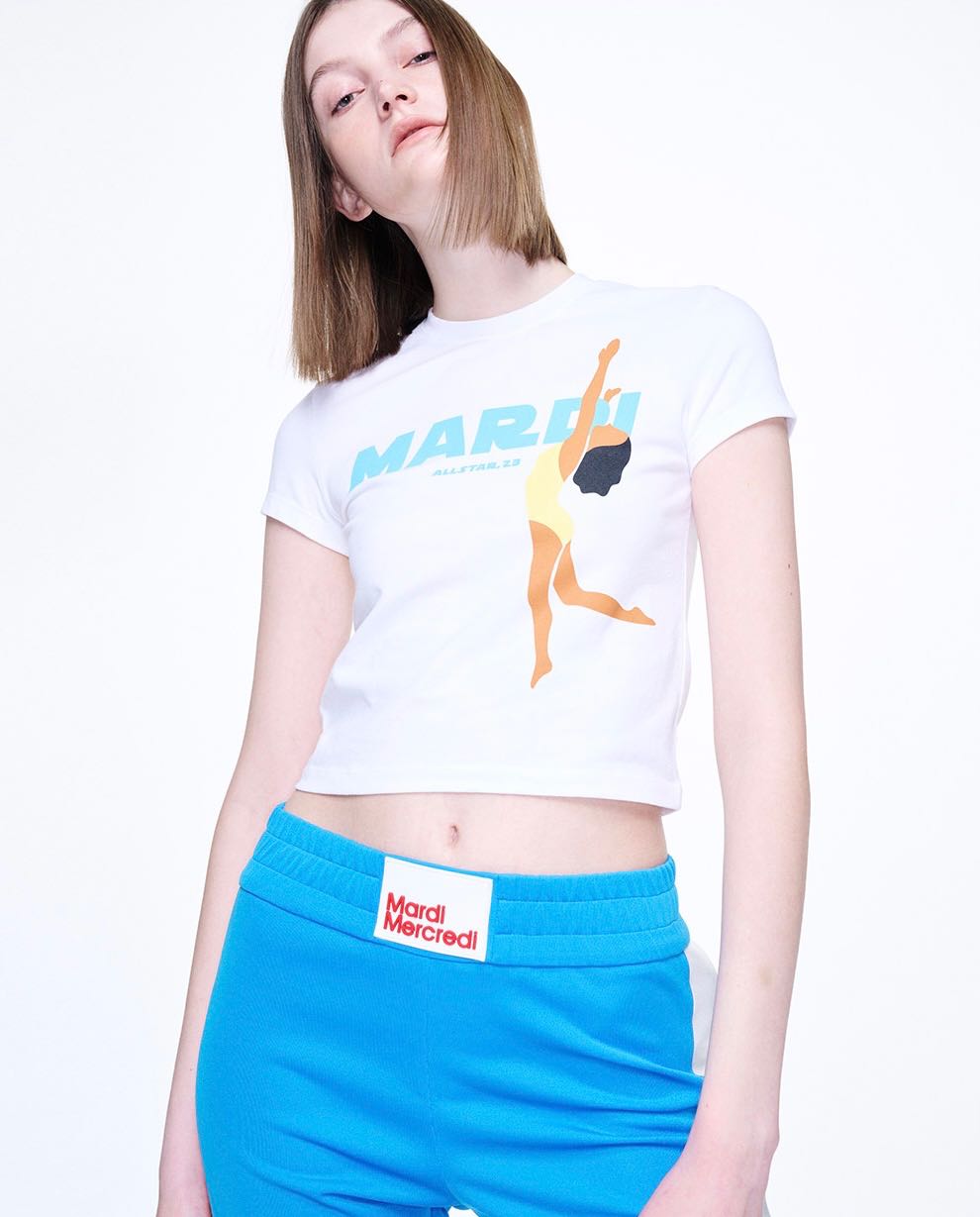  CROPPED TSHIRT SWIMMER_WHITE