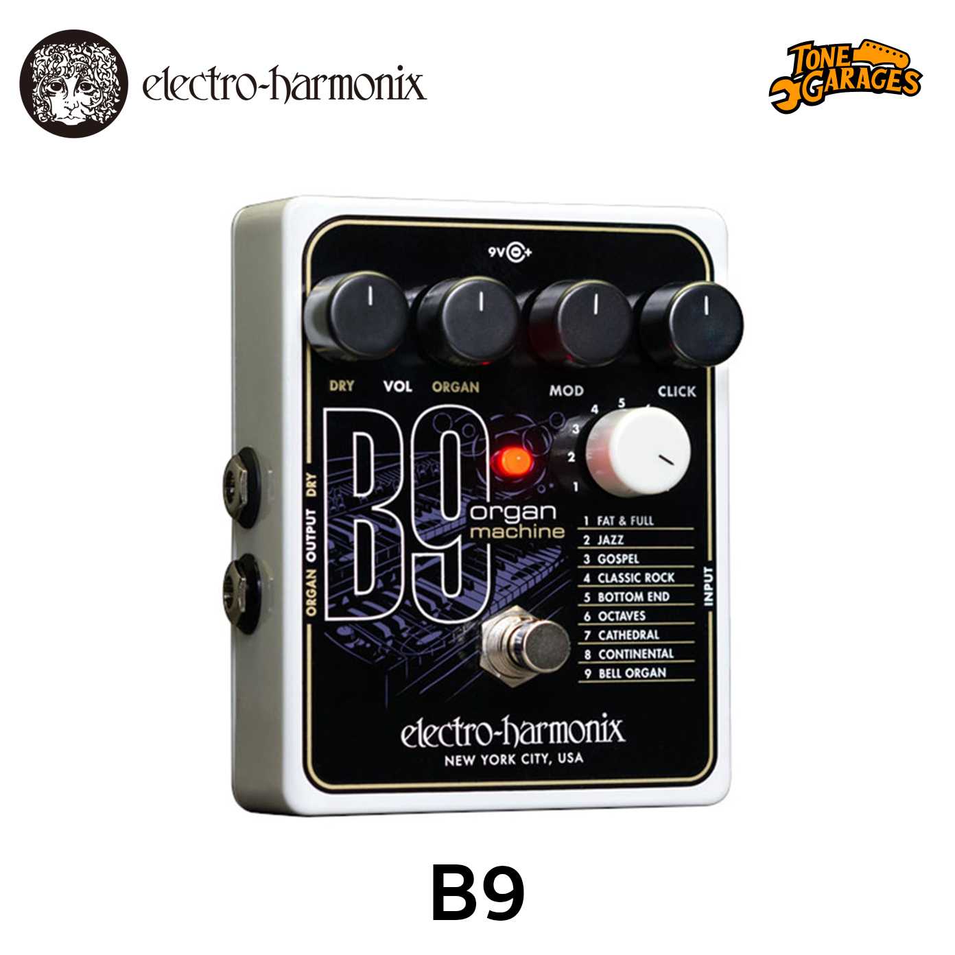 Electro Harmonix B9 60's Organ Machine เอฟเฟคกีต้าร์จำลองเสียงออร์แกนยุค 60s