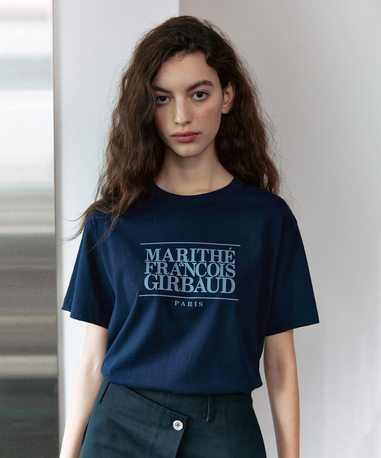  MOUVEMENT CLASSIC LOGO TEE navy