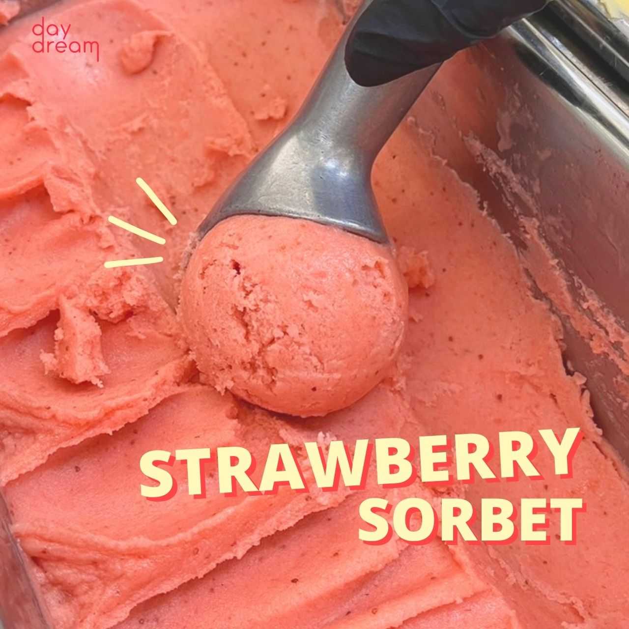 strawberry sorbet