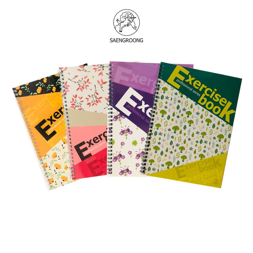 Saengroong สมุดโน๊ตสันห่วง ExerciseBooks 9/30 (30แผ่น)จำนวน 1 เล่ม