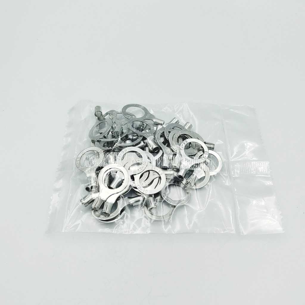 RNB5.5-12 INSULATED TERMINALS หางปลากลมเปลือย แพ็ค 50ชิ้น เข้าสายขนาด 2.63-6.64MM² เข้าน็อต12มิล