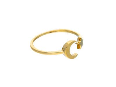 RING - Moon Star Yellow Gold