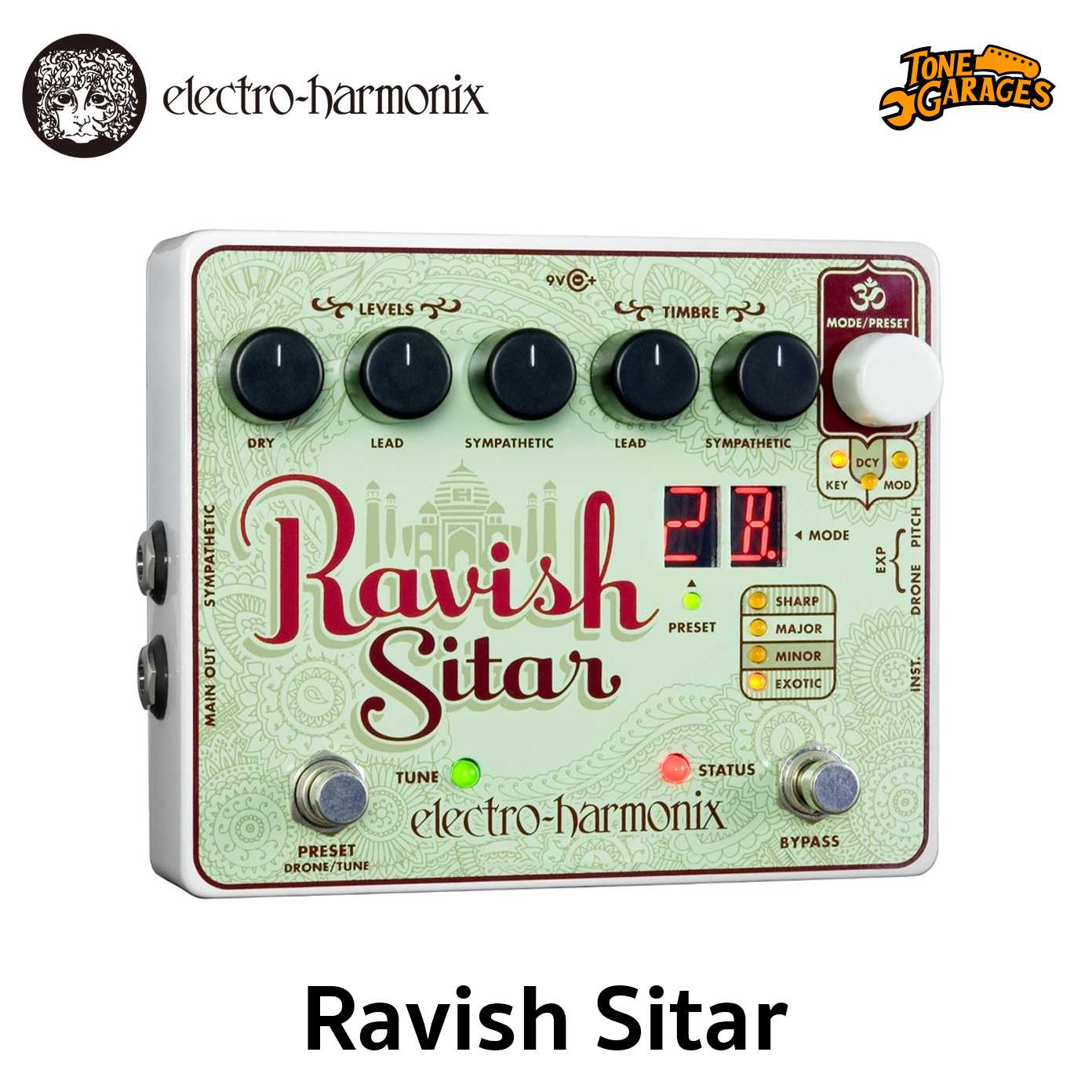 Electro Harmonix Ravish Sitar Emulator เอฟเฟคกีต้าร์ เปลี่ยนเสียงกีต้าร์เป็นซิต้า Made in USA