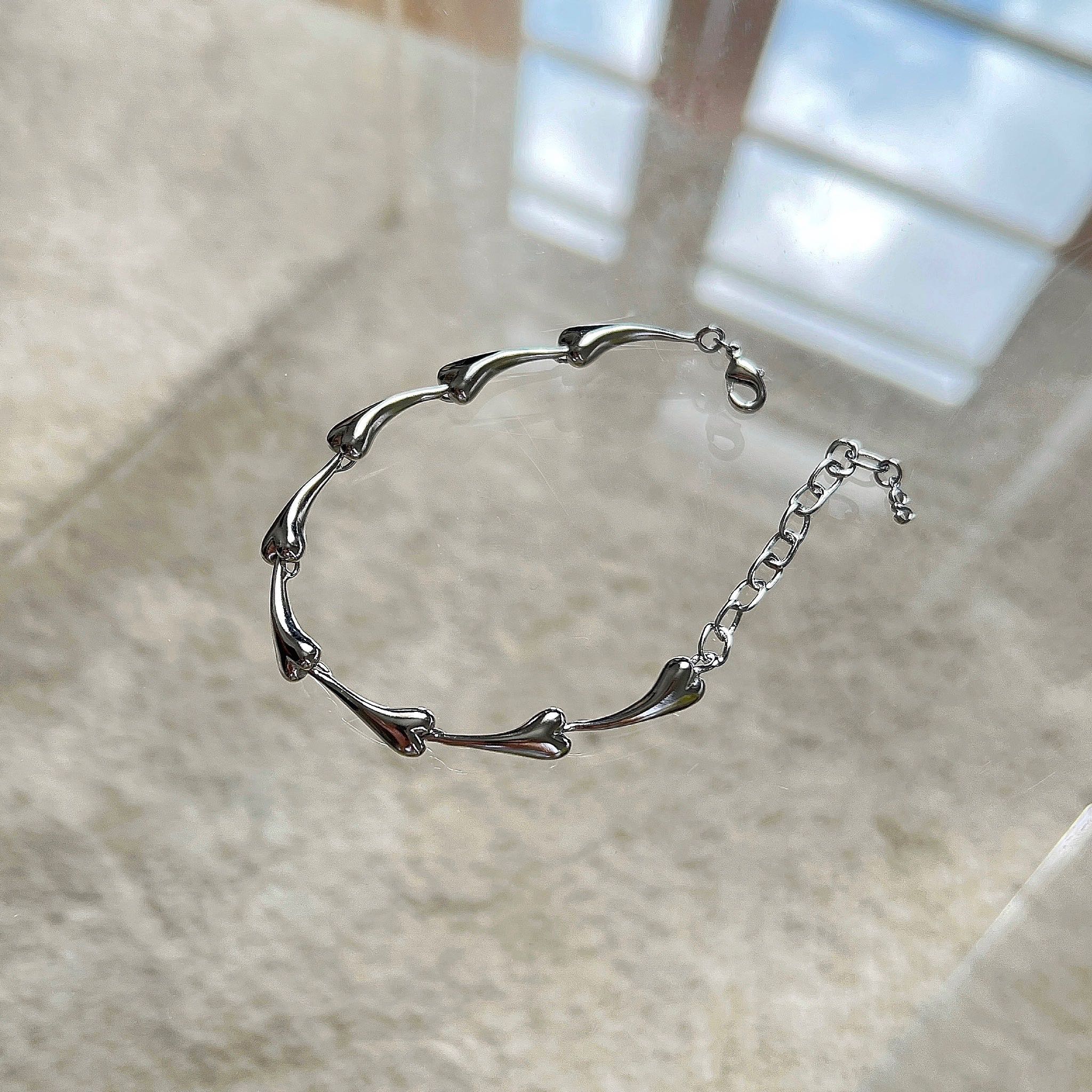 grumpy, fond bracelet_rhodium plated