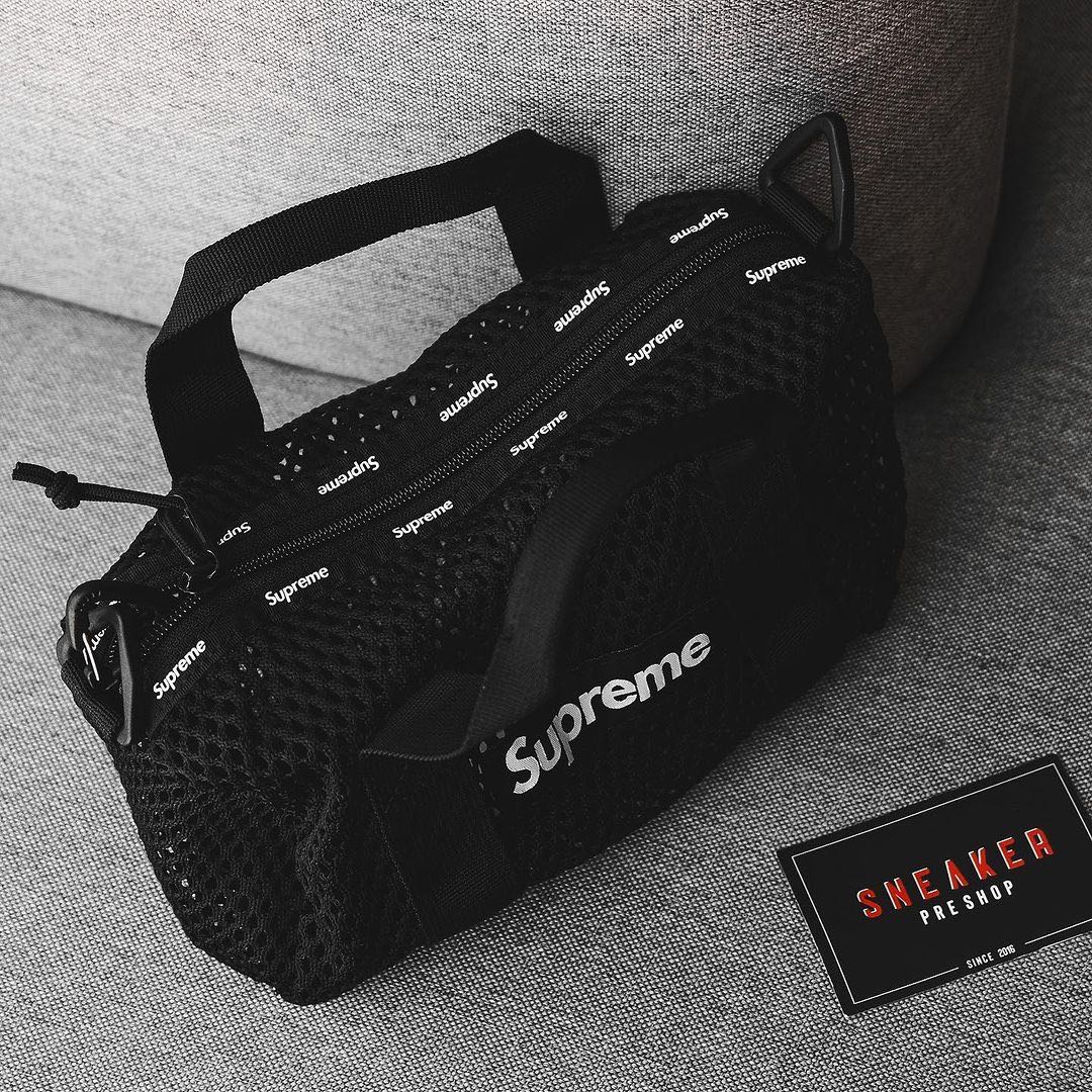 Supreme Mesh Mini Duffle Bag Black