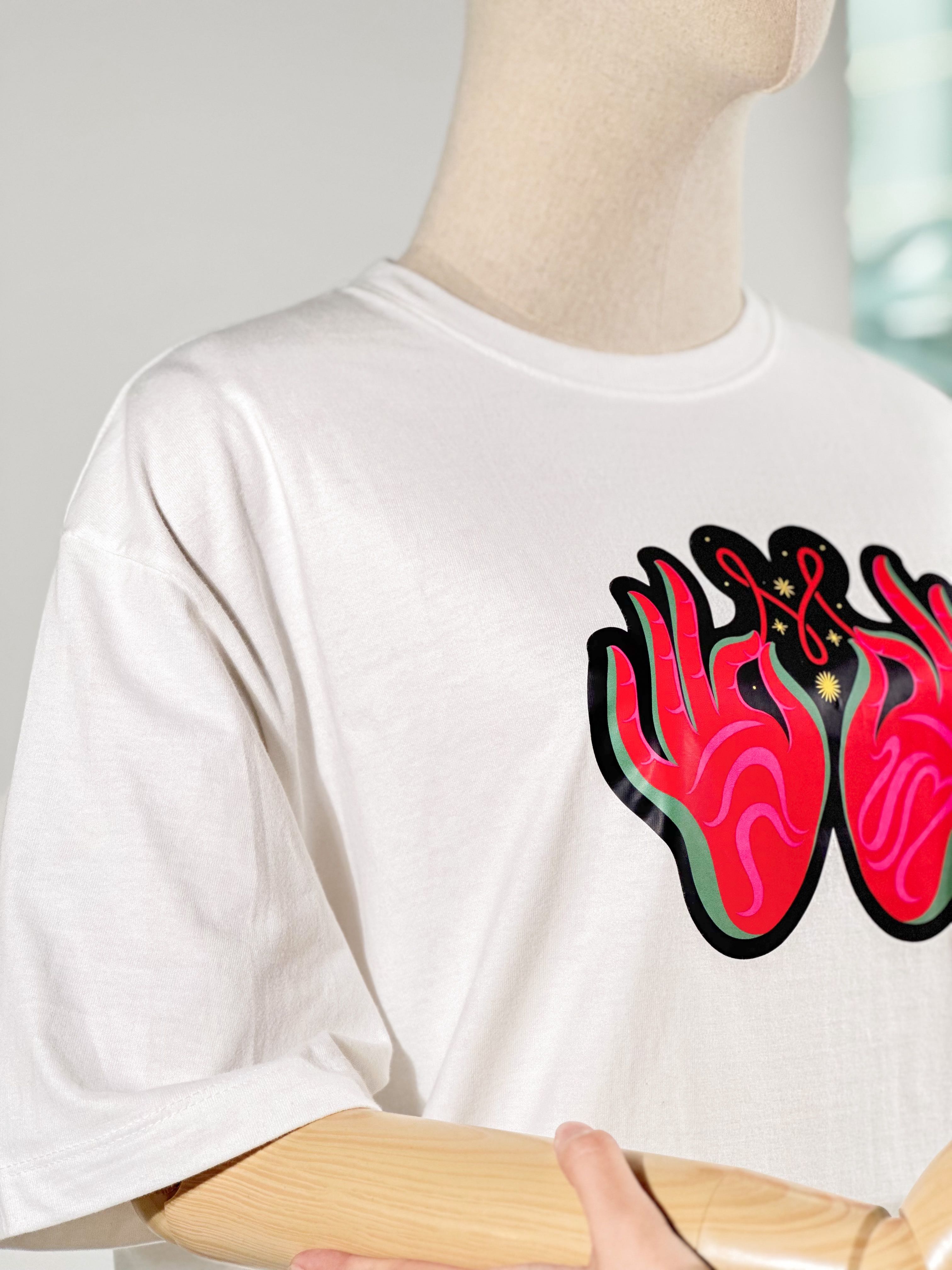 T-Shirt White&Black (เสื้อยืดพรหมเรขา) by SceneErawan: Destiny