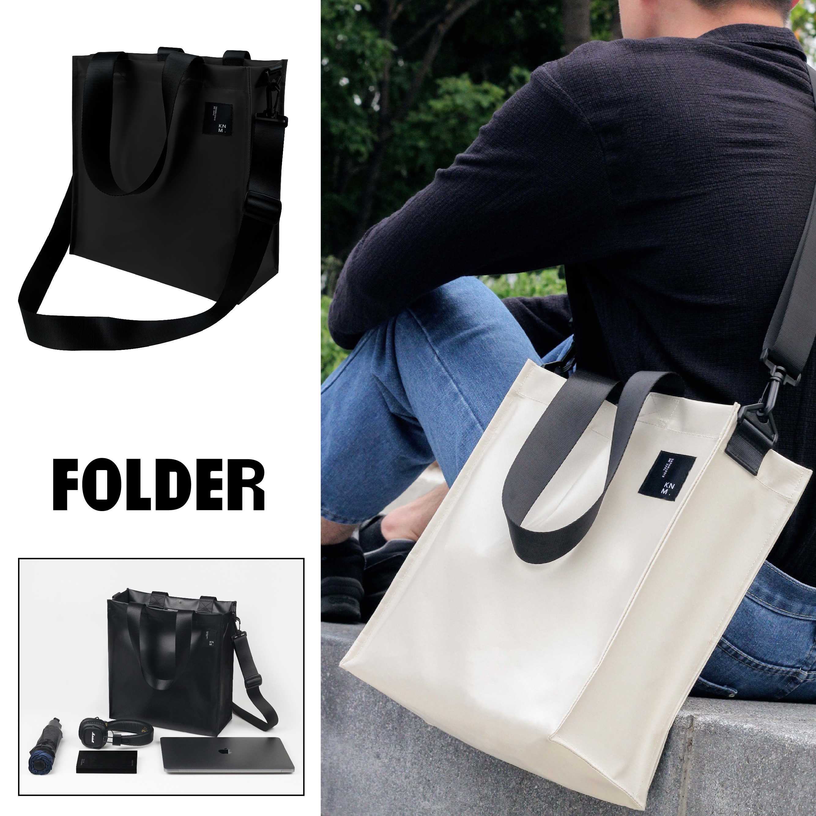 FOLDER BAG | กระเป๋าผ้าใบ ทรงสูง ใส่ Ipad Air / Ipad PRO 10.5 นิ้ว