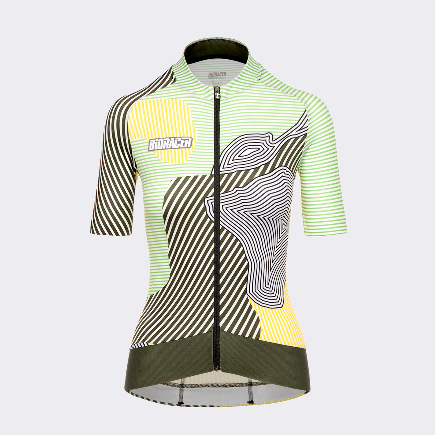 ชุดปั่นจักรยาน EPIC JERSEY WOMEN KONTUR OLIVE/YELLOW