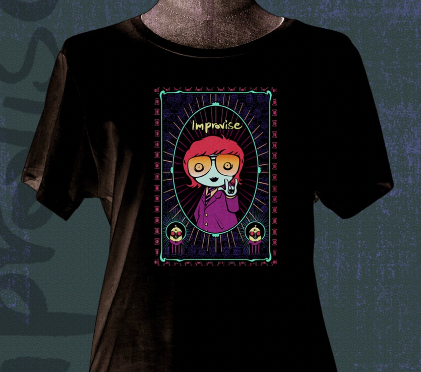 Bobby on Improvise cover T-shirt