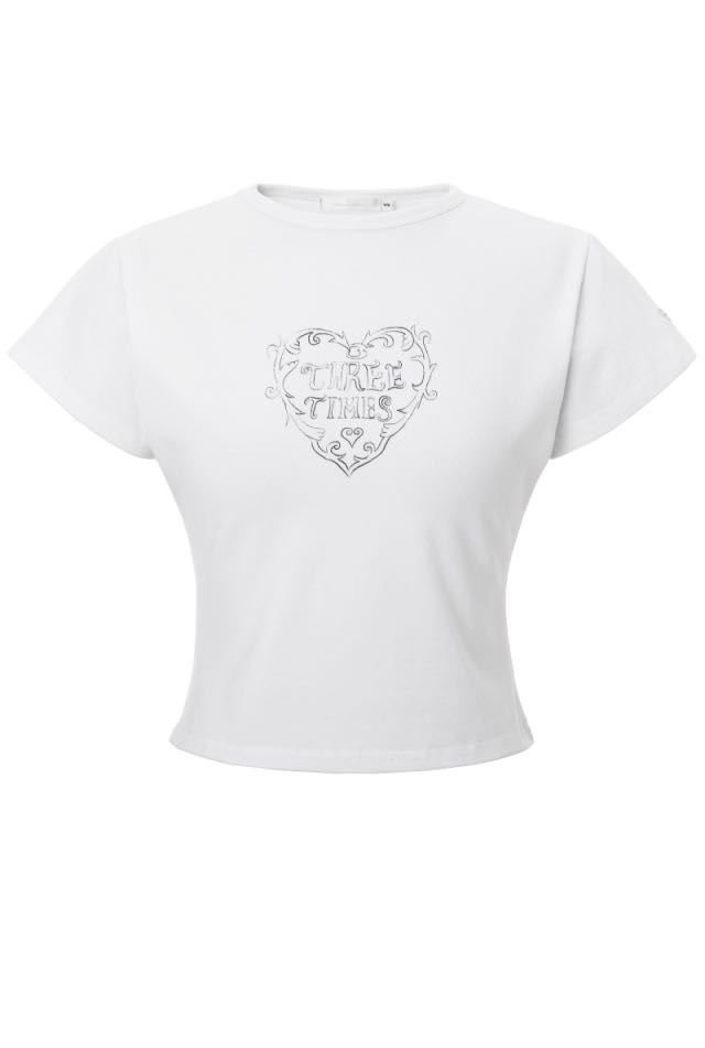 (pre,รวมส่ง) vine heart tee/threetimes