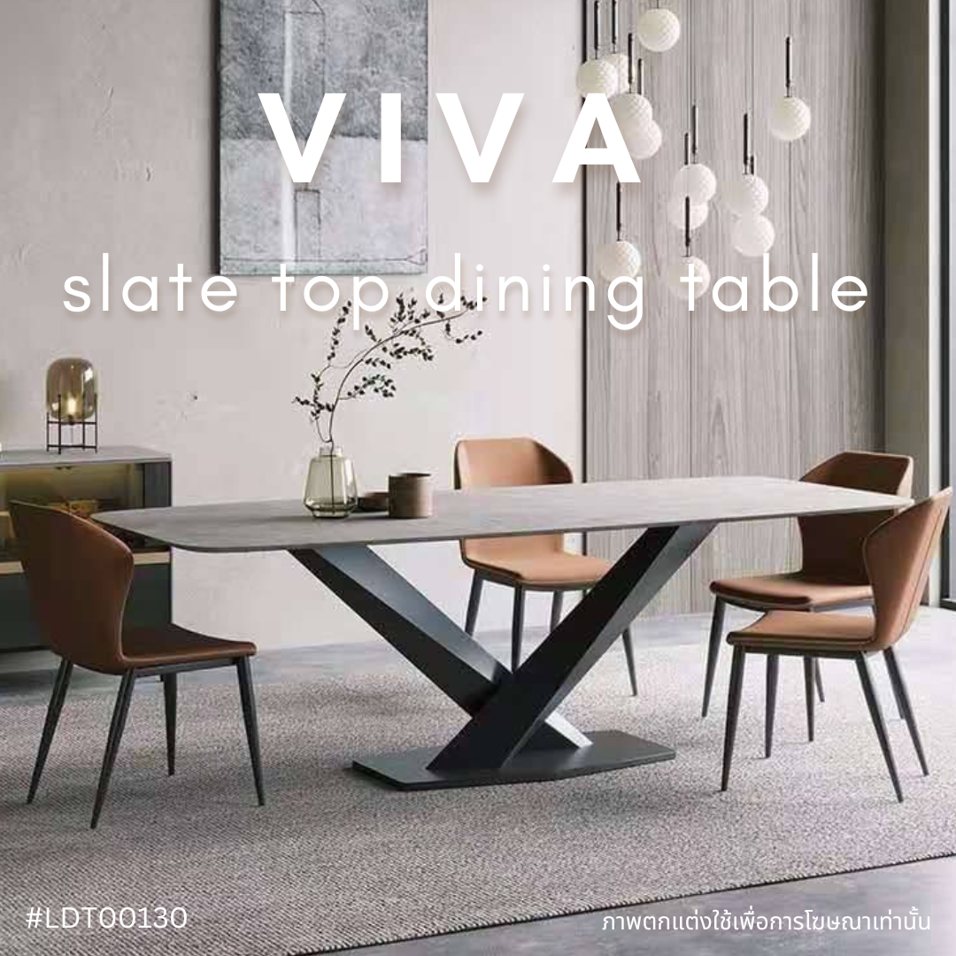 VIVA slate top dining table 