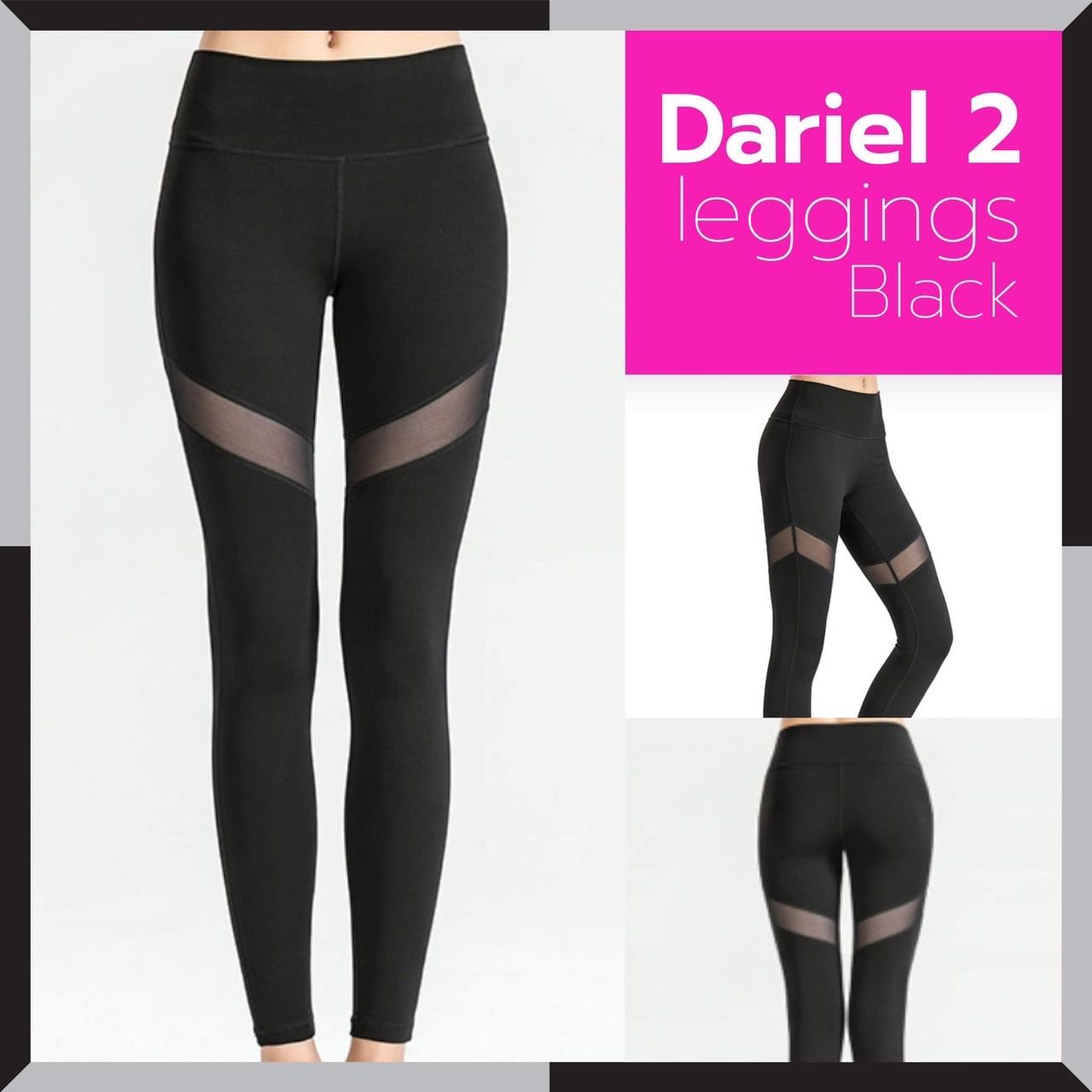 Dariel 2 leggings black  (ซื้อสินค้าในร้านครบ 3 ชิ้น ฟรีค่าส่ง)