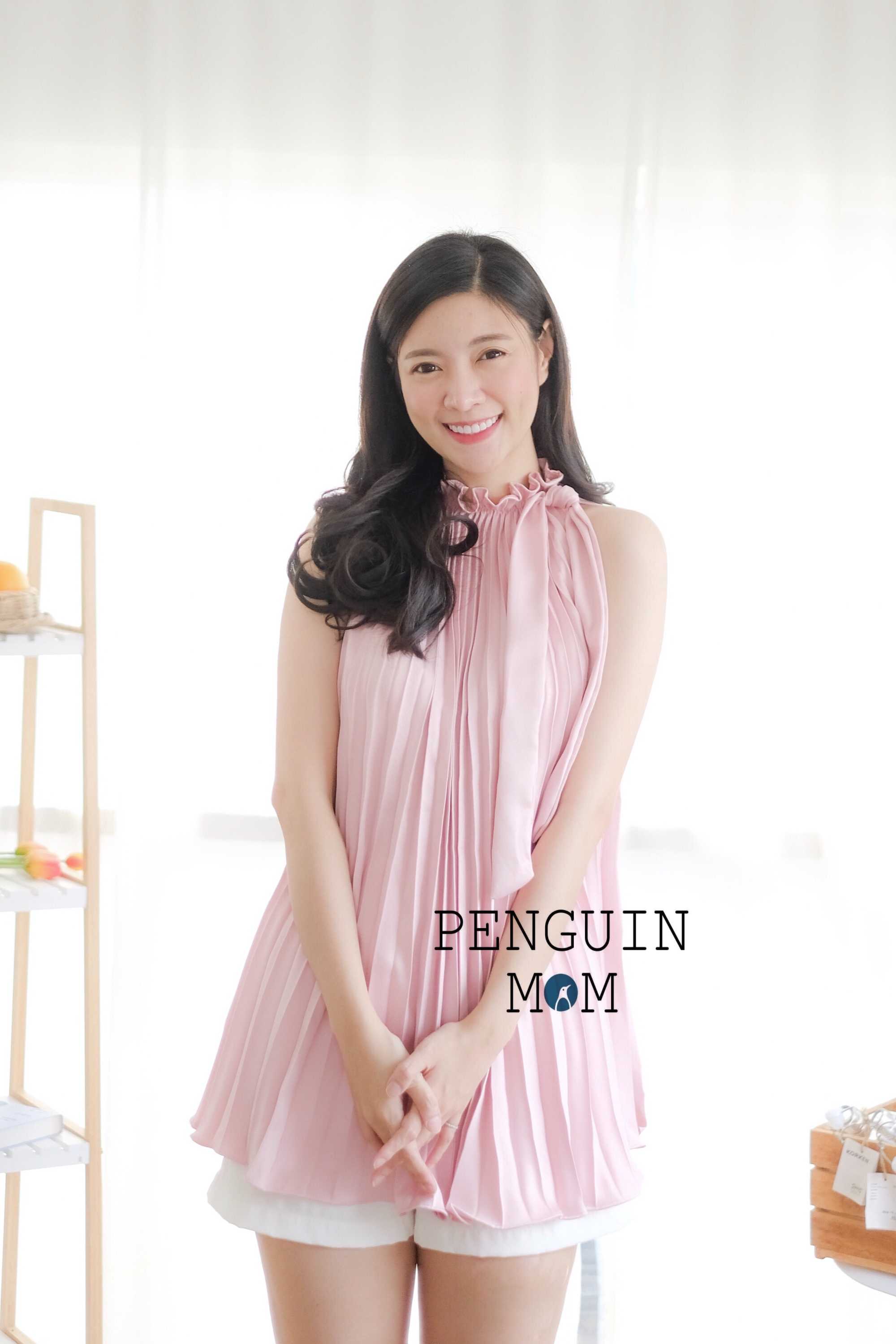 SALE มินิพลีท คลุมท้อง รุ่น Stella สีชมพู