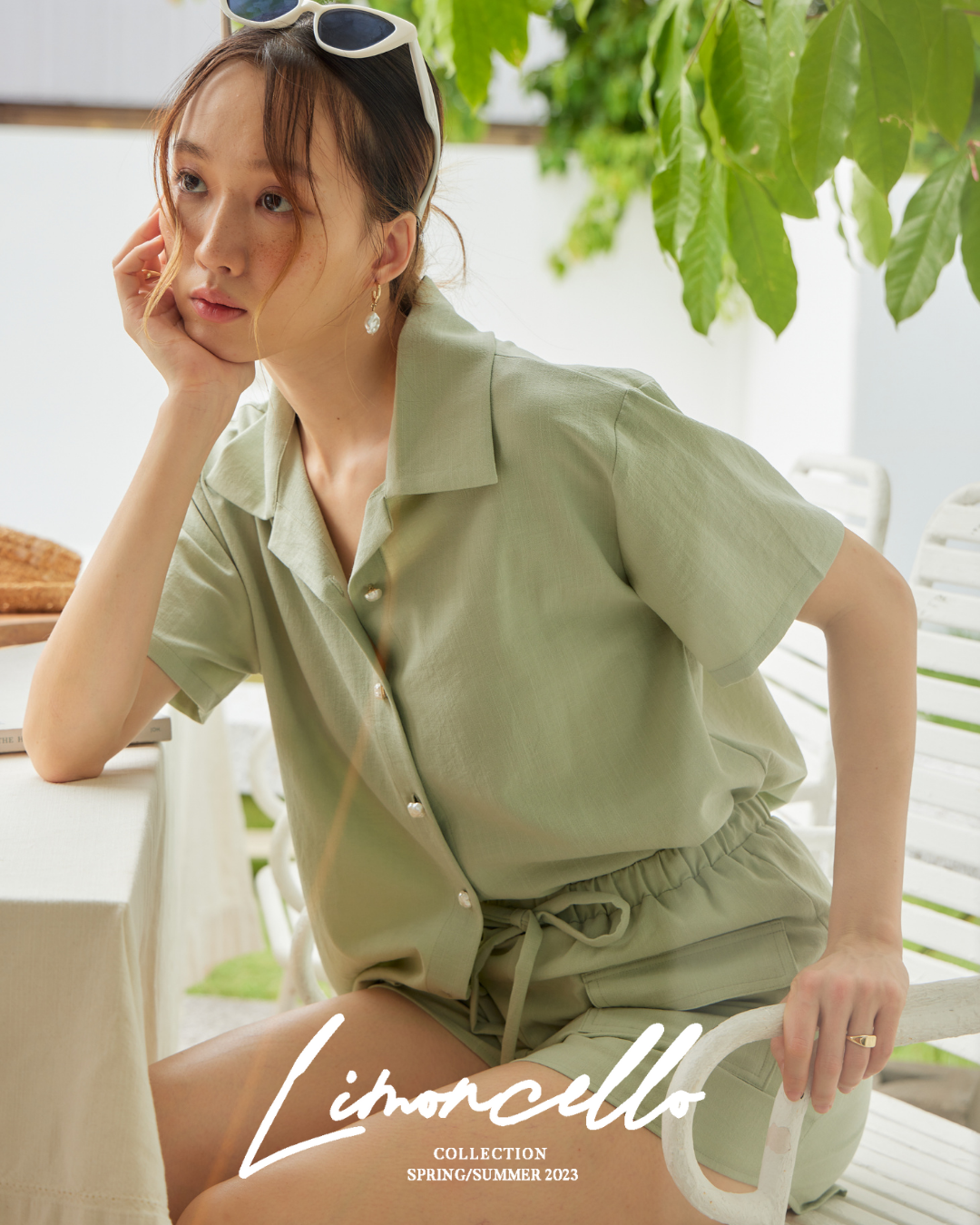 bysasi Sunny oversized เสื้อผ้าพื้น oversized แขนสั้น _SSSS2370009