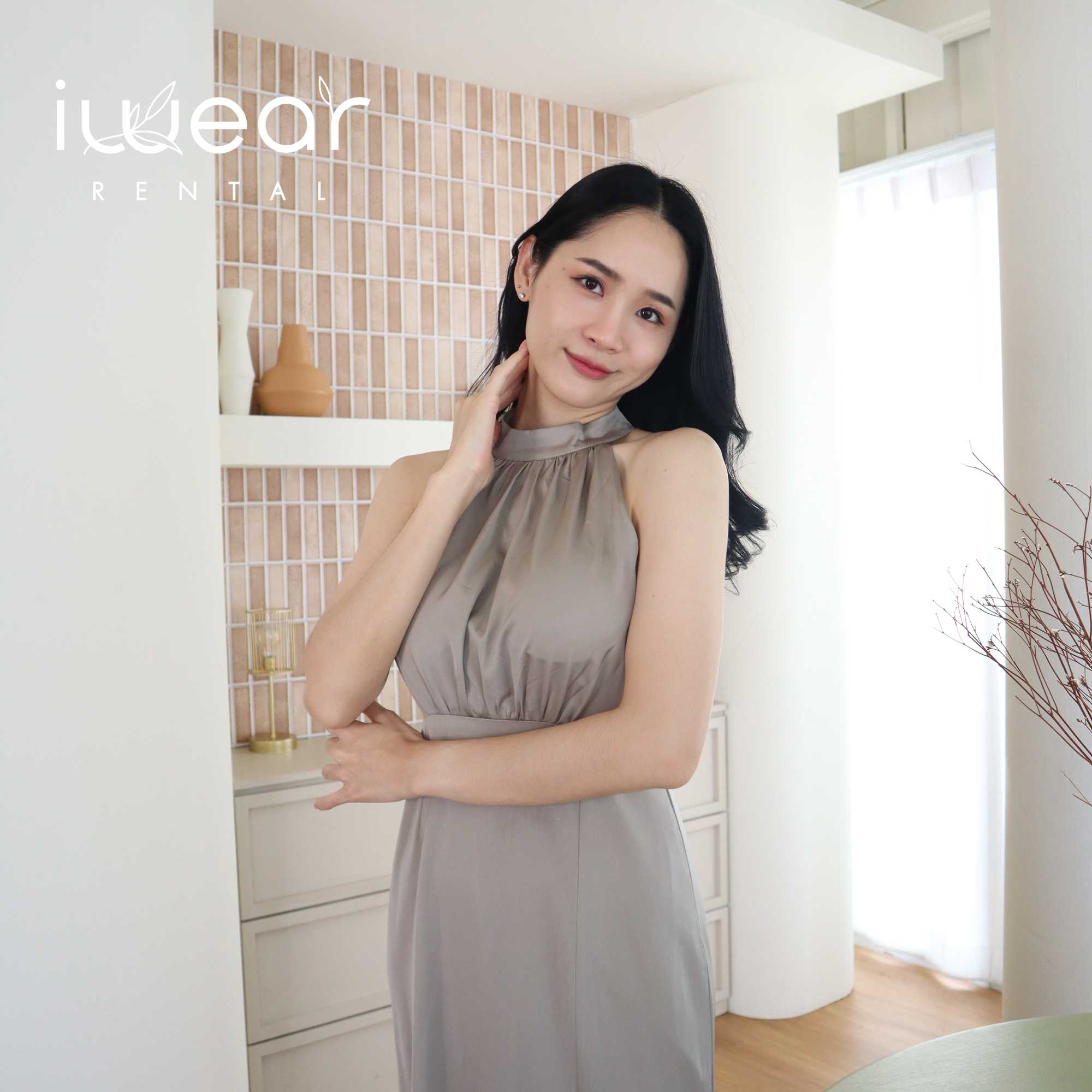 Sirindress สีเทา Size S pjbridemaid