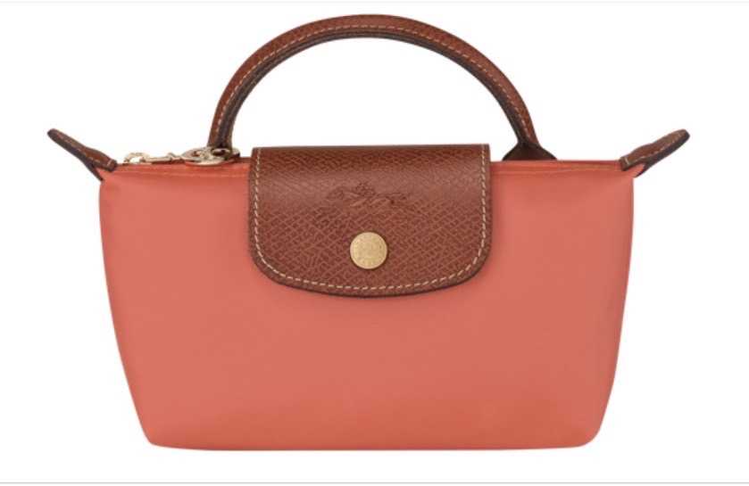 กระเป๋าถือ Longchamp รุ่น Extra Small Le Pliage Pouch สีโอรส (Blush)