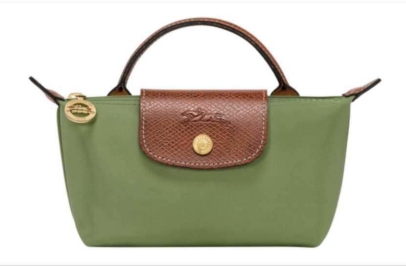 กระเป๋าถือ Longchamp รุ่น Extra Small Le Pliage Pouch สีเขียวมัจฉะ (Lawn)