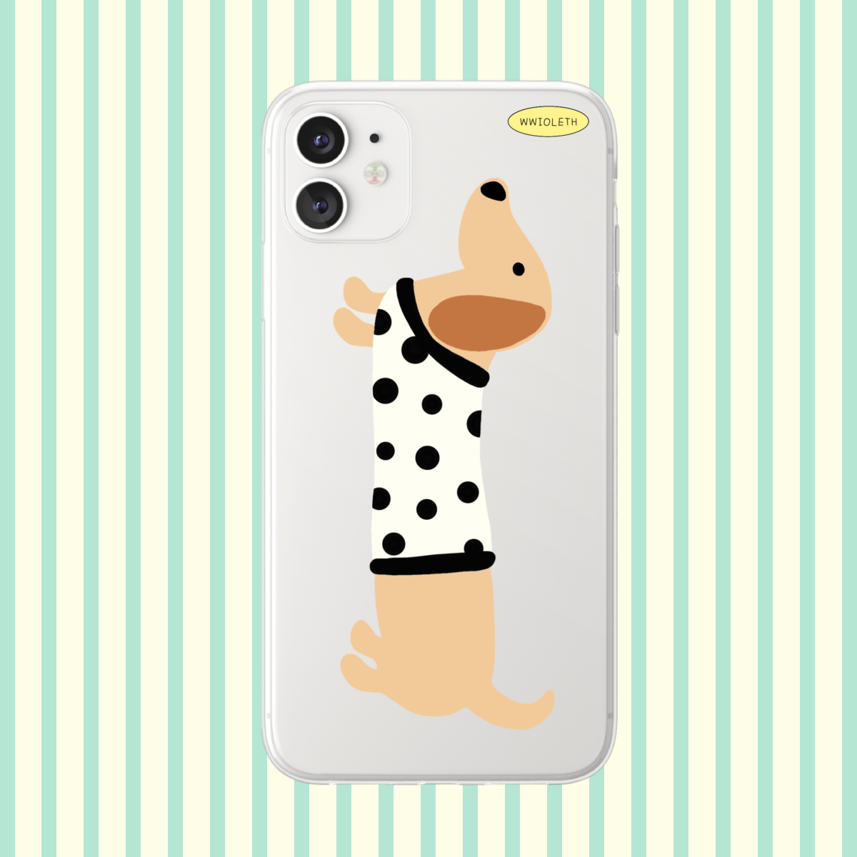 (preorder) Polka Dot Dachshund Phone Case