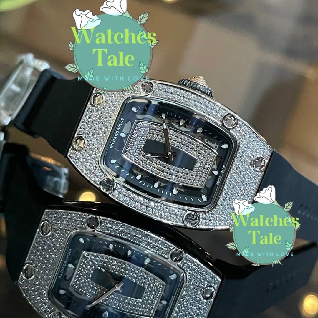 Richard Mille Lady RM07-01   Diamonds Black Rubber