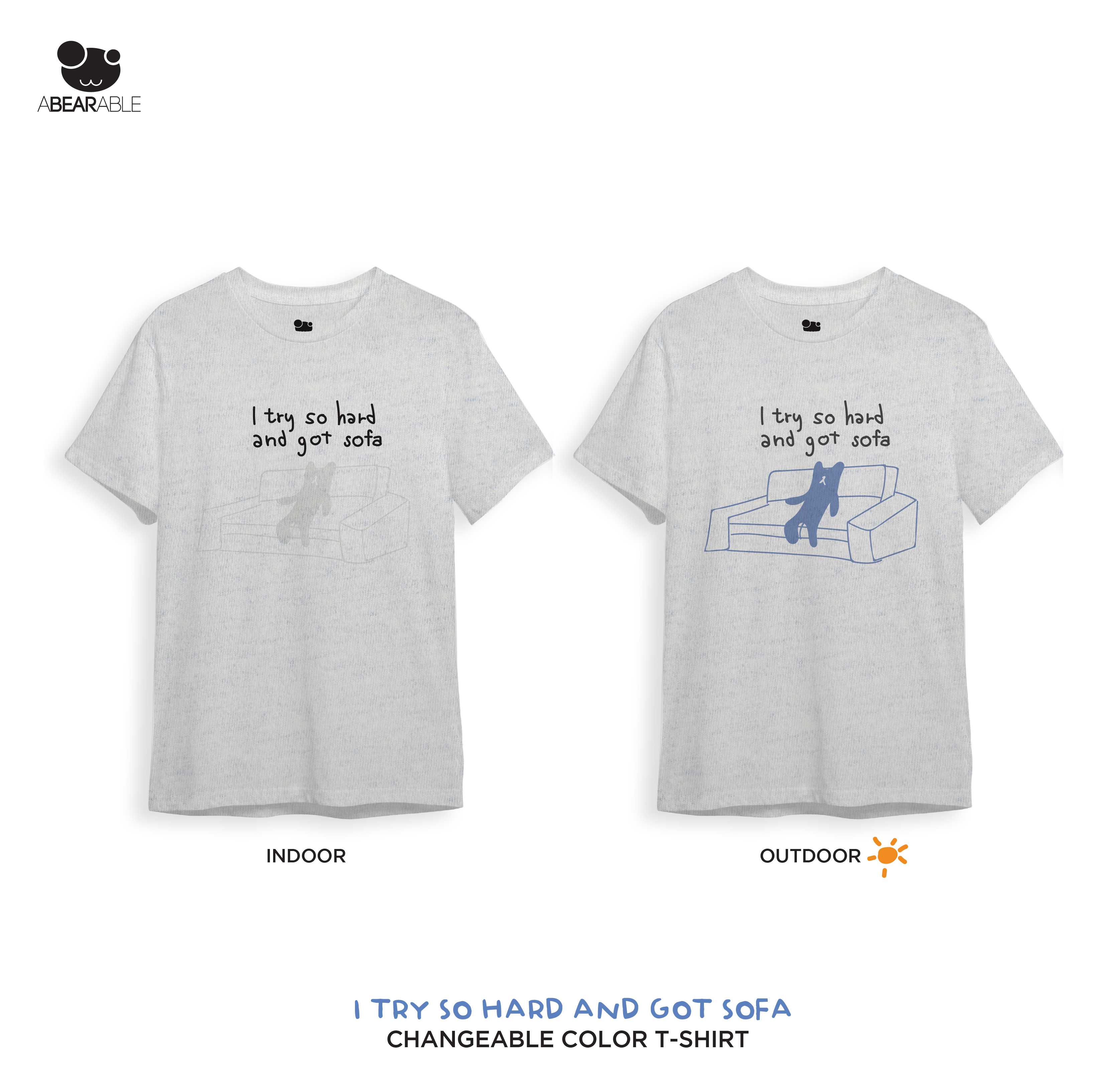 I try so hard, Changeable color t-shirt