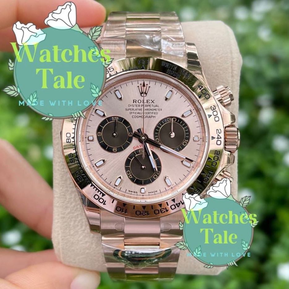Rolex Daytona Pink Dial Full Rosegold BT V.3 Ref.116505