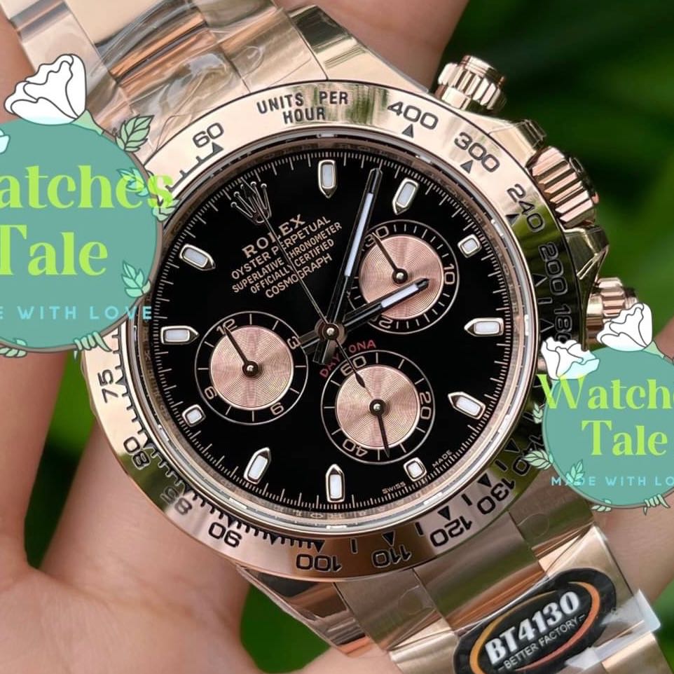 Rolex Daytona Black Full Rosegold BT V.3 Factory Ref.116505