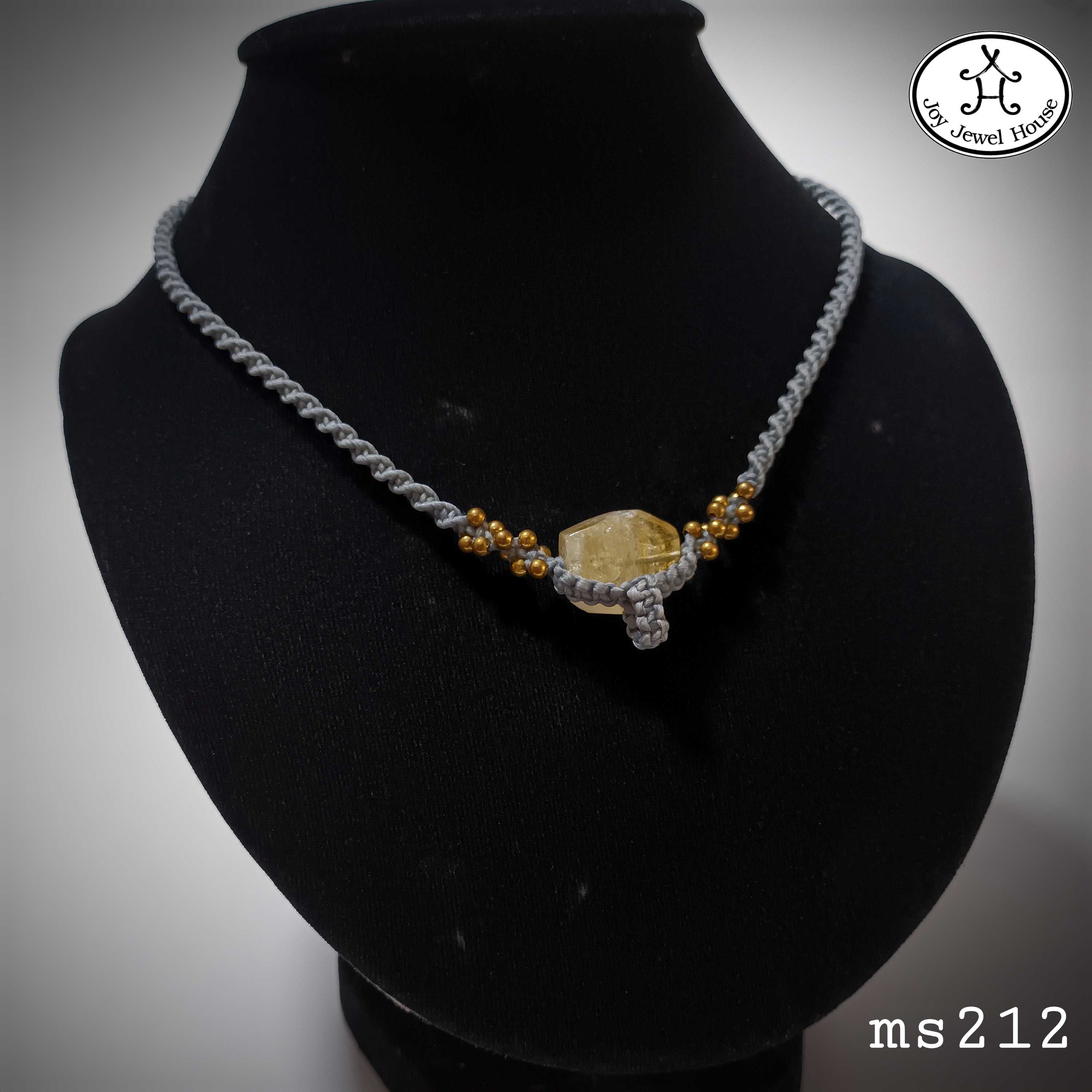 ms212 สร้อยถักซิทริน ธรรมชาติ