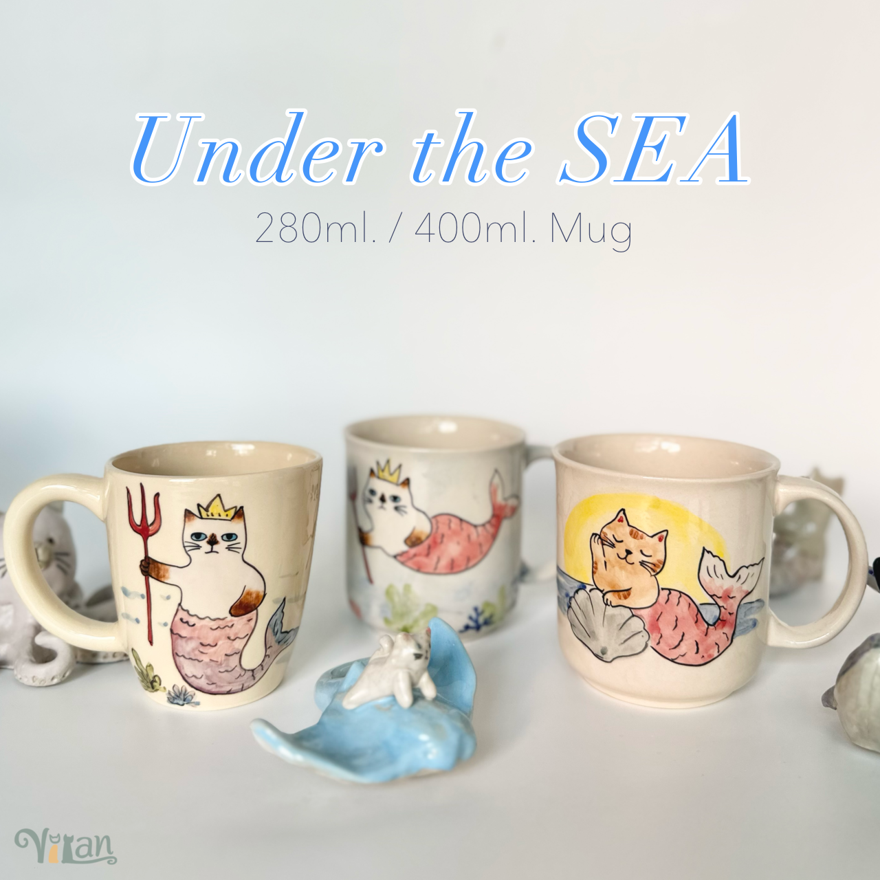 Mug 280ml./400ml. ถ้วยมัค - Under the SEA🧜🏻‍♀️
