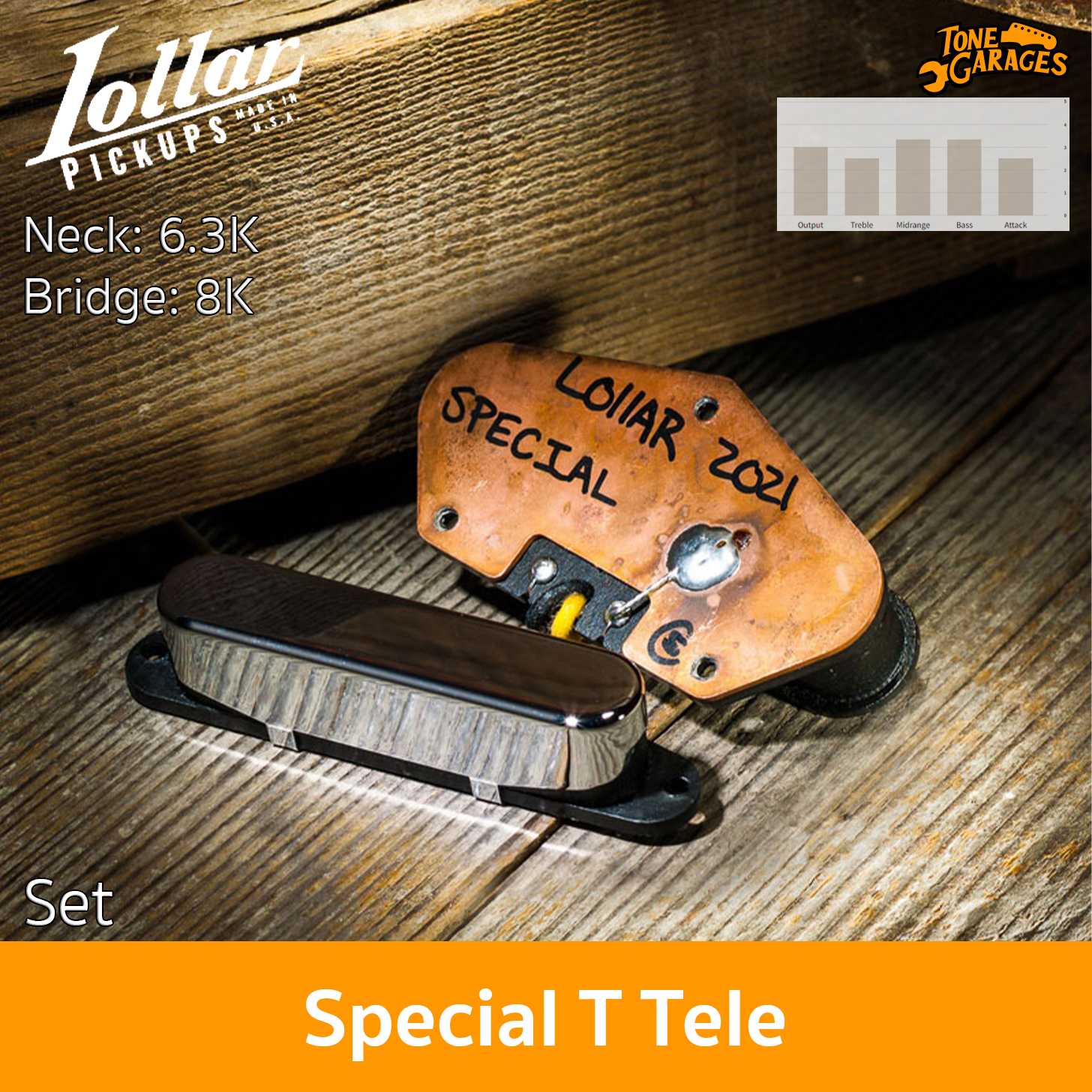 Lollar Pickups Special T Telecaster ปิ๊กอัพกีต้าร์ไฟฟ้า เทเล ของแท้ Made in USA