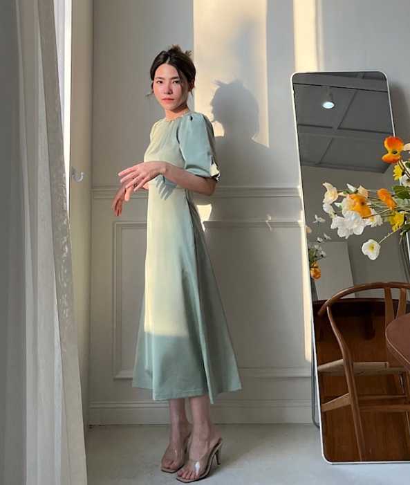 Kate Dress สีเขียว Size M Dressfriends.bybf
