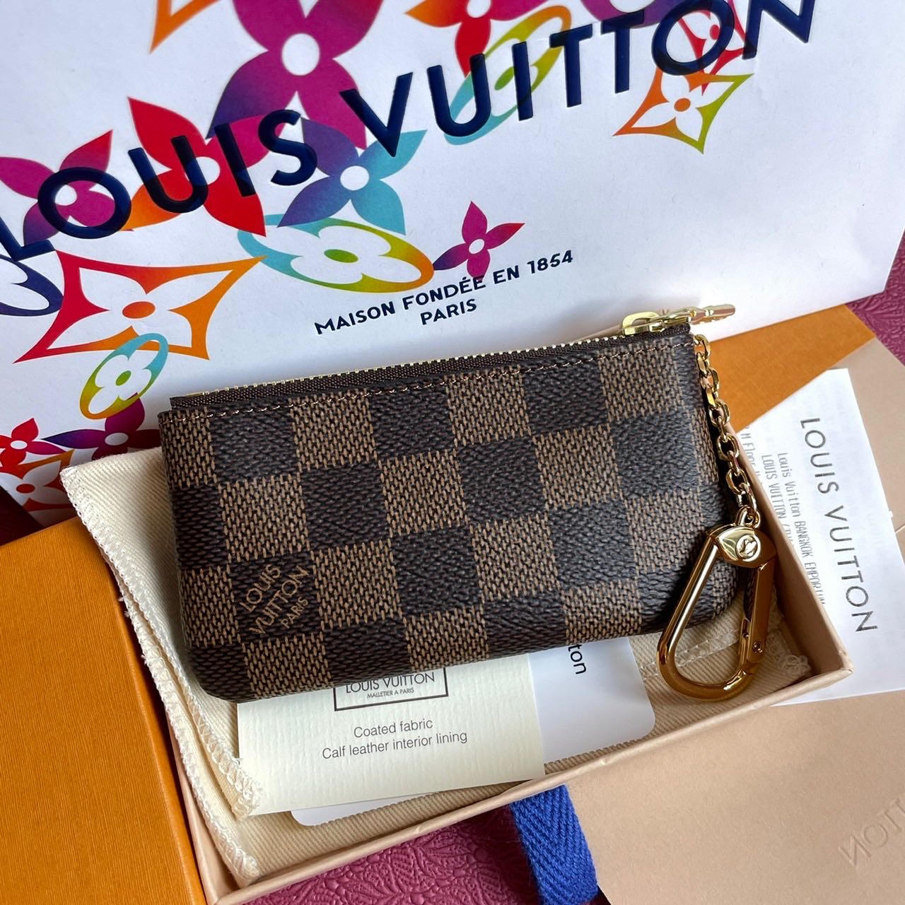 Kept! Lv key pouch damier ปี2020