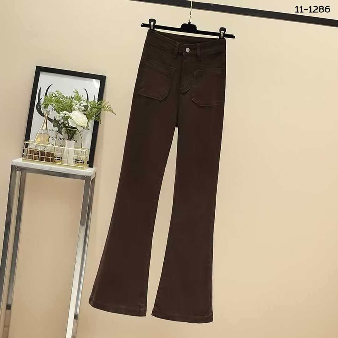 11-1286 กางเกงขาม้า สีน้ำตาล
