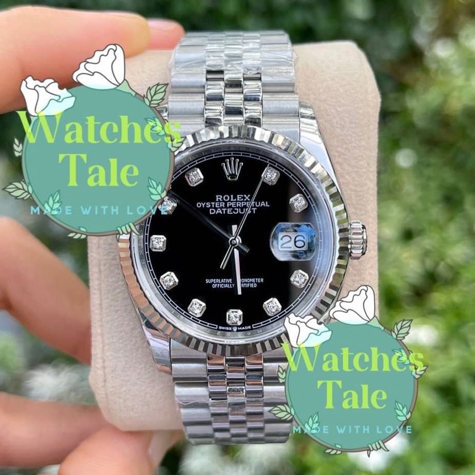 Rolex Datejust 36mm. Black Diamond Markers EW