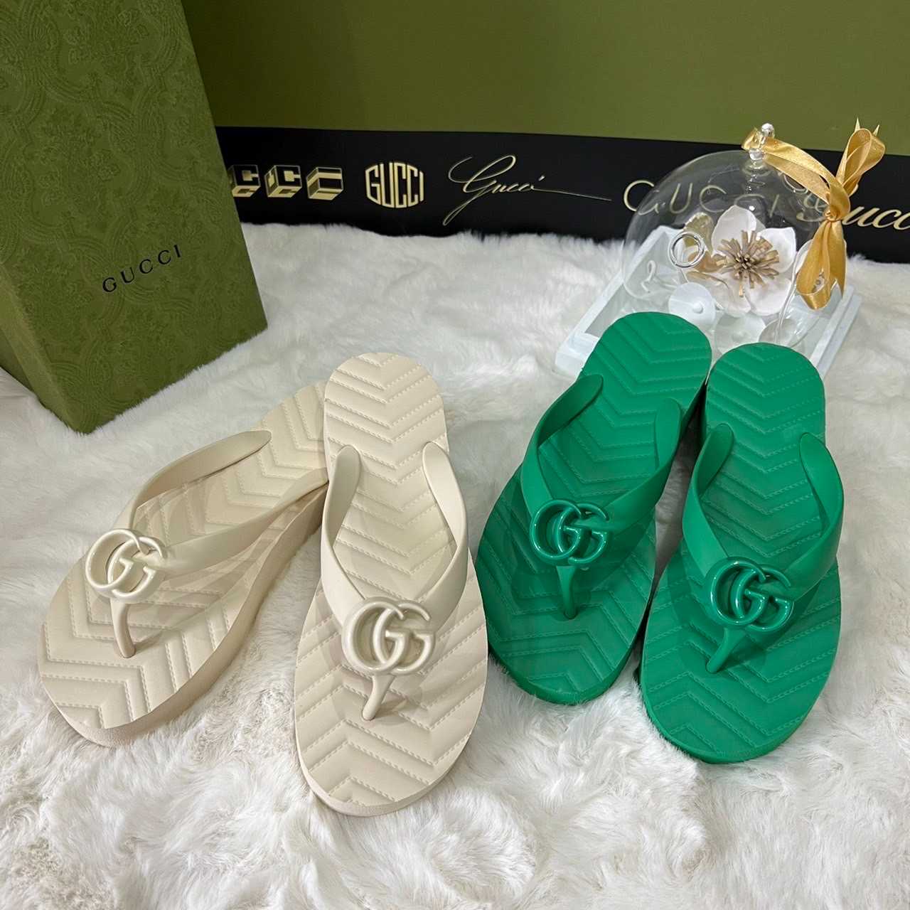 New Gucci Sandals Rubber.📌(ทักเชทก่อนสั่งซื้อ)