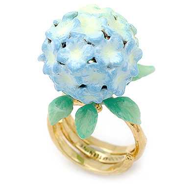 Hydrangea Blue Ring แหวนไฮเดรนเยีย สีฟ้า | GoodAfterNine